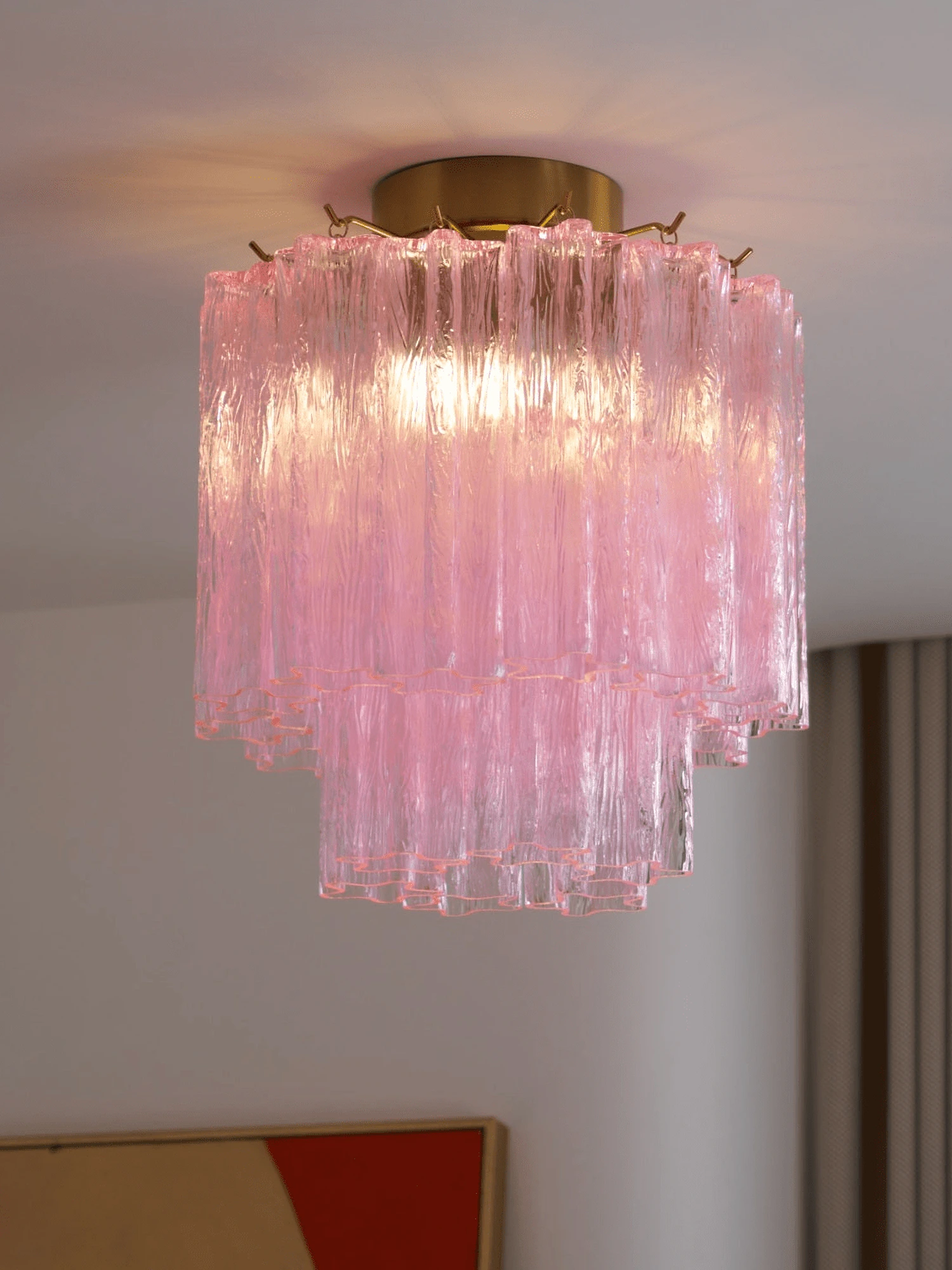 Fiora Purple Glass Ceiling Lamp - Image 16