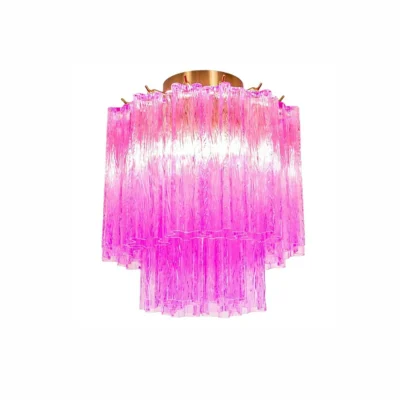 Fiora Purple Glass Ceiling Lamp