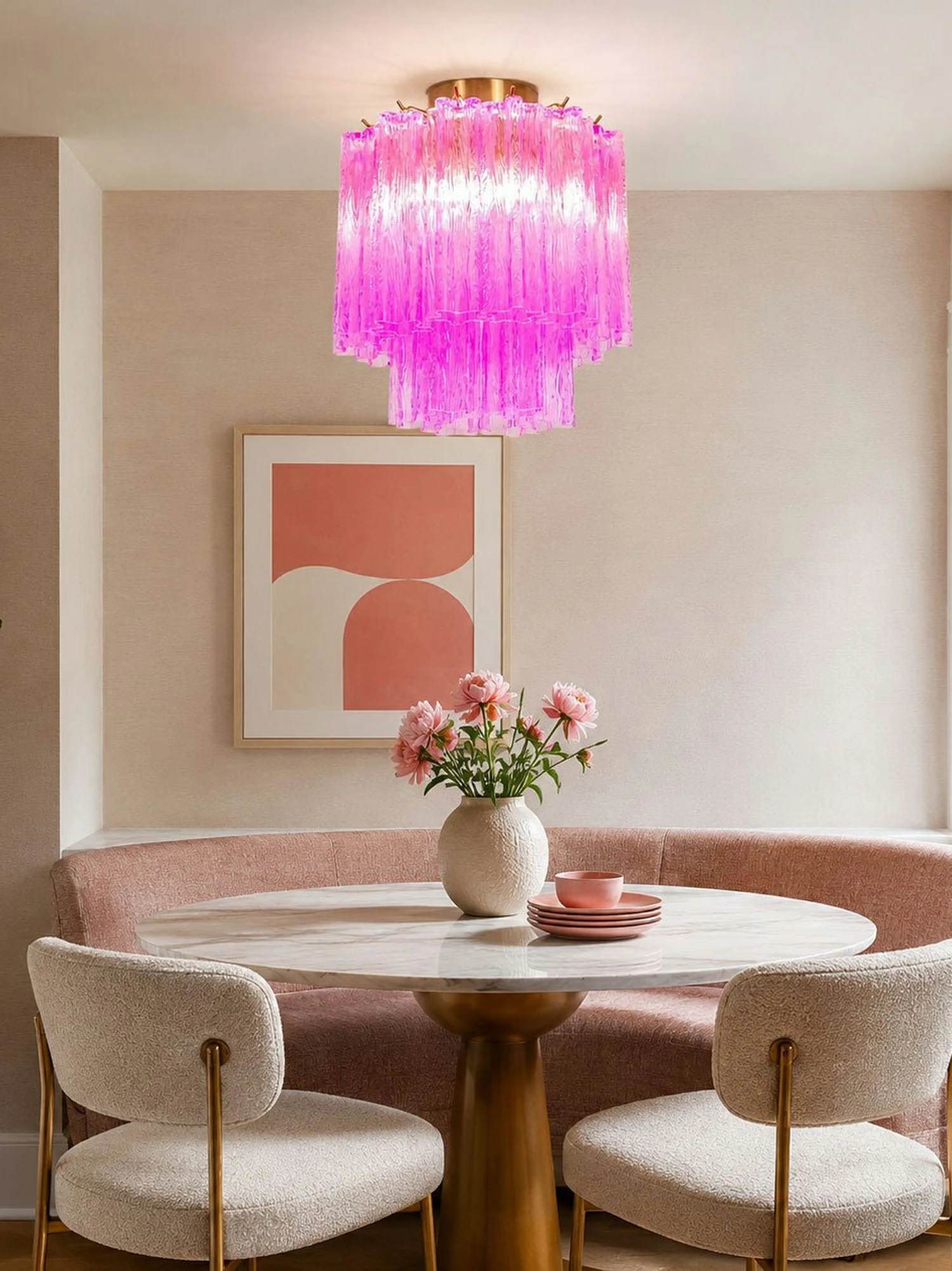 Fiora Purple Glass Ceiling Lamp - Image 5