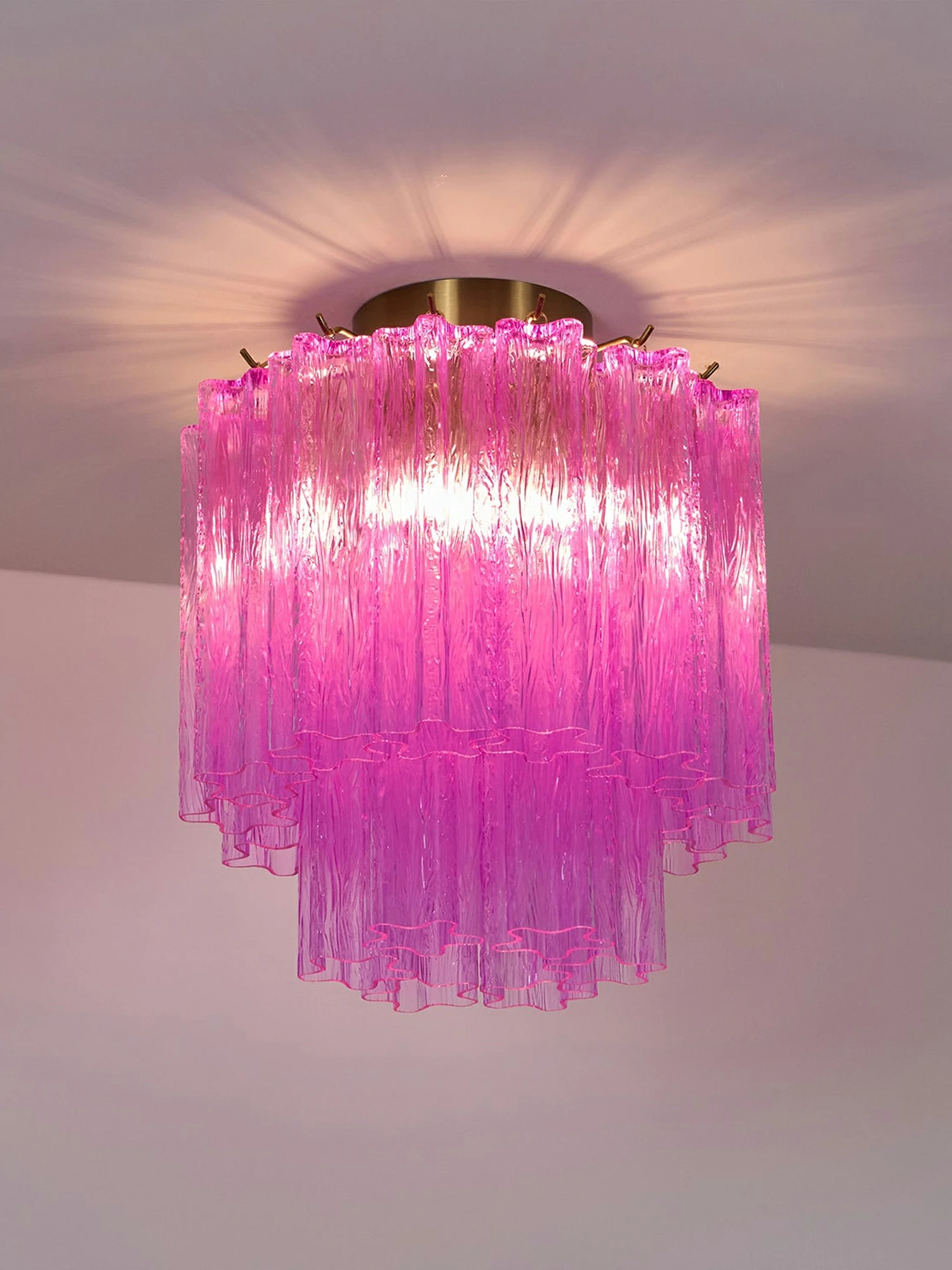 Fiora Purple Glass Ceiling Lamp - Image 8