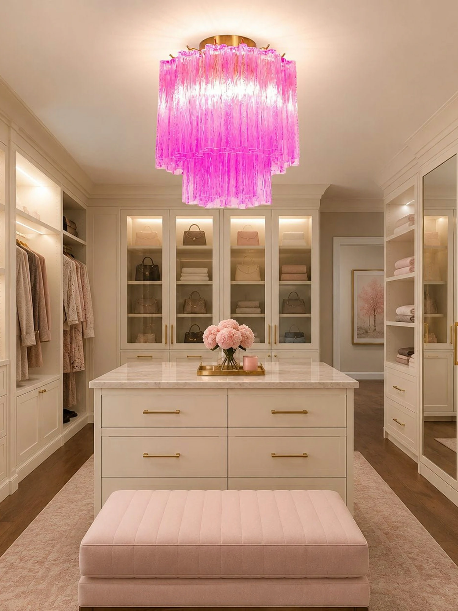 Fiora Purple Glass Ceiling Lamp - Image 7