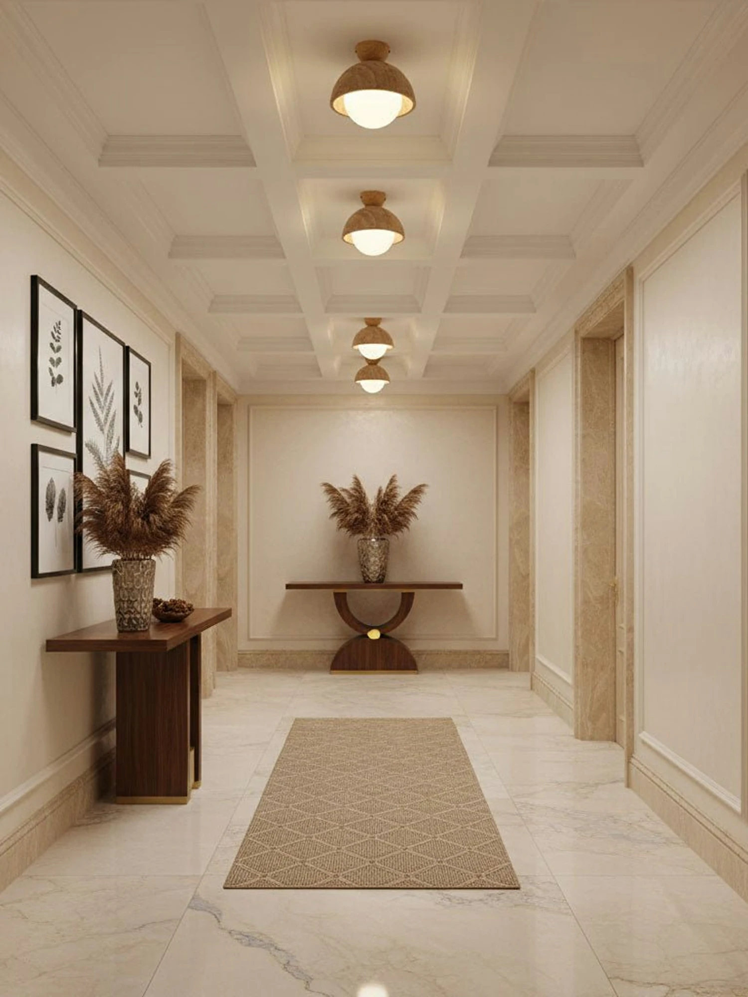 Flore Travertine Bud Ceiling Light - Image 15