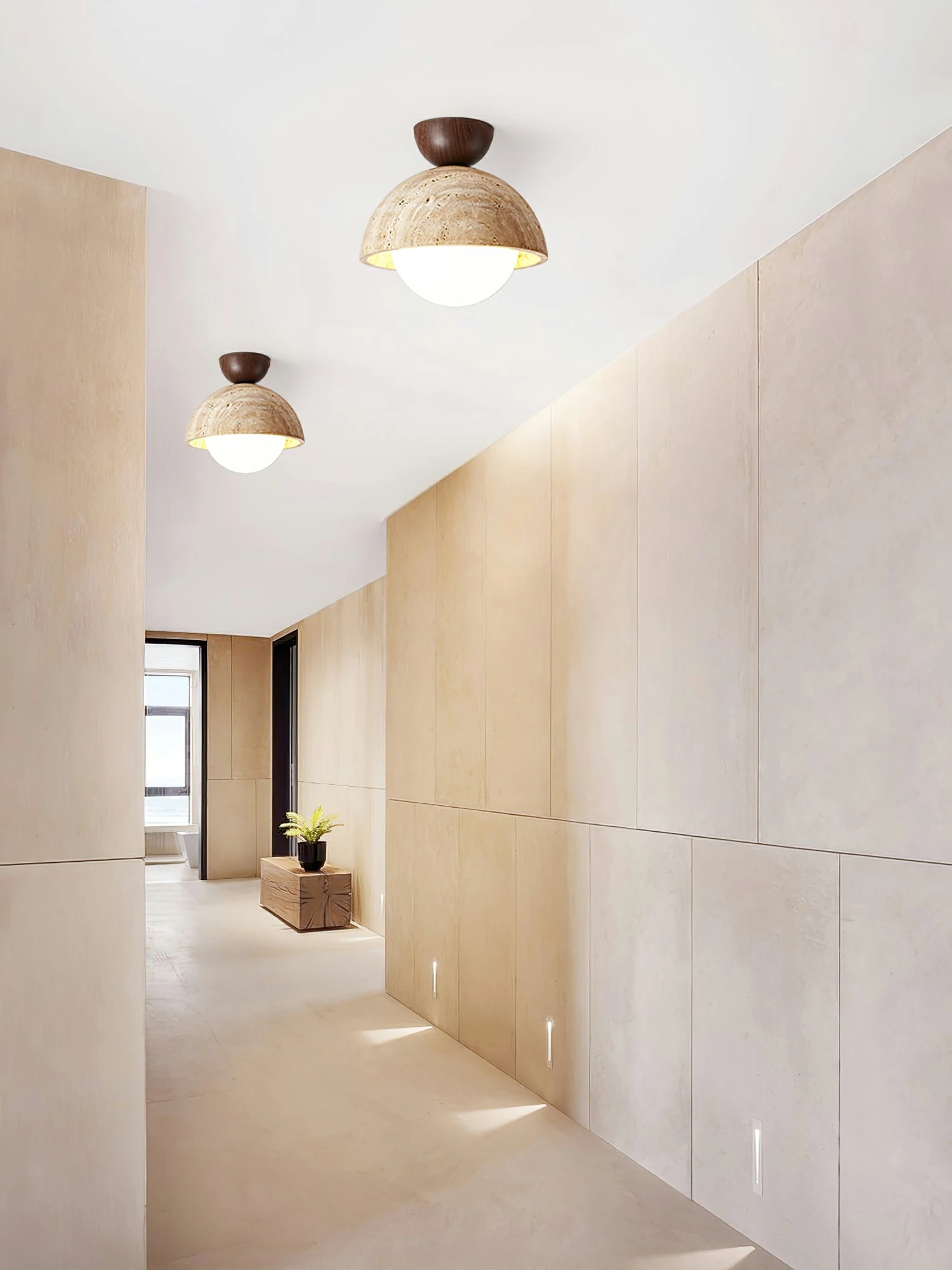 Flore Travertine Bud Ceiling Light - Image 16