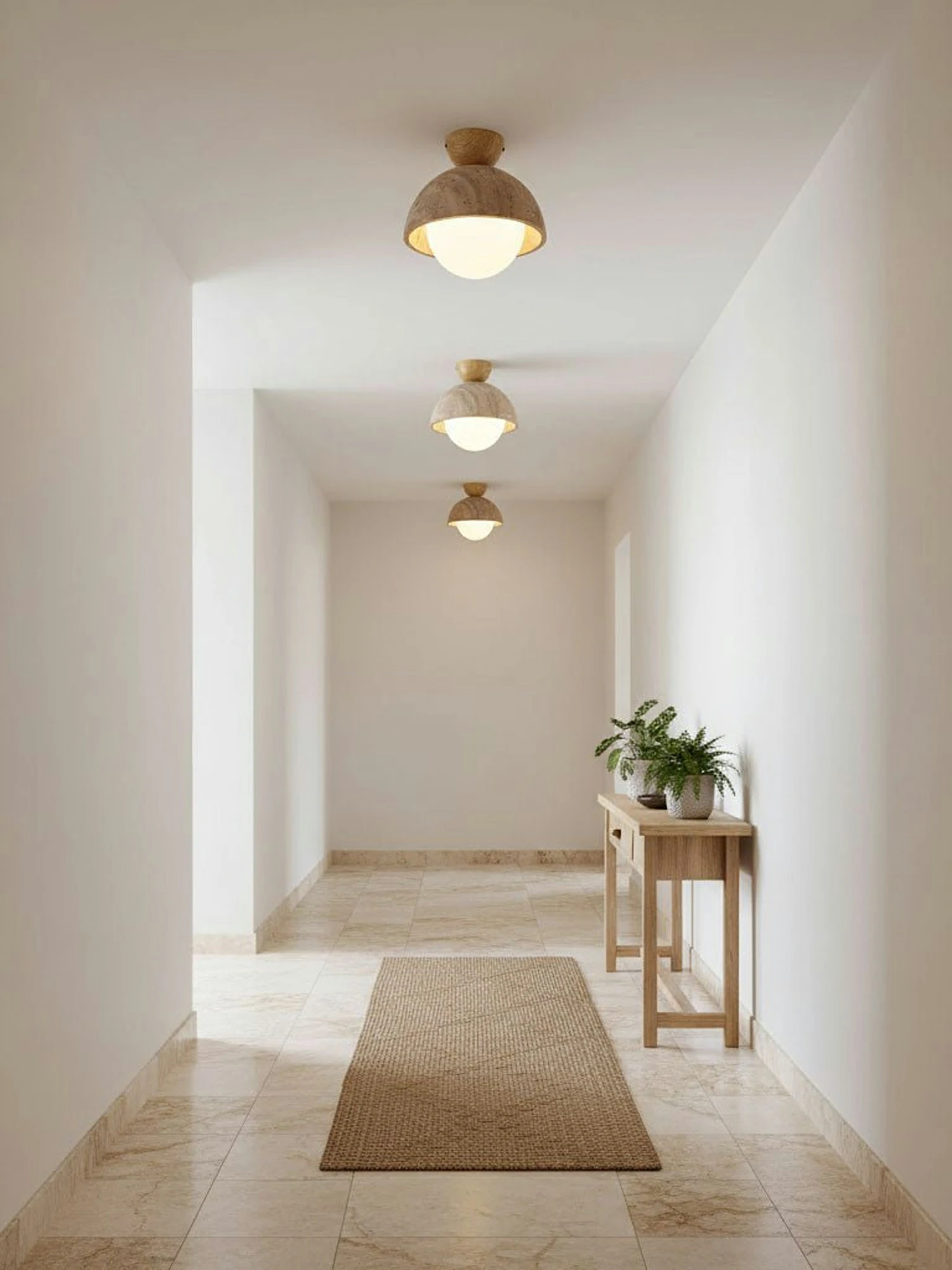 Flore Travertine Bud Ceiling Light - Image 3