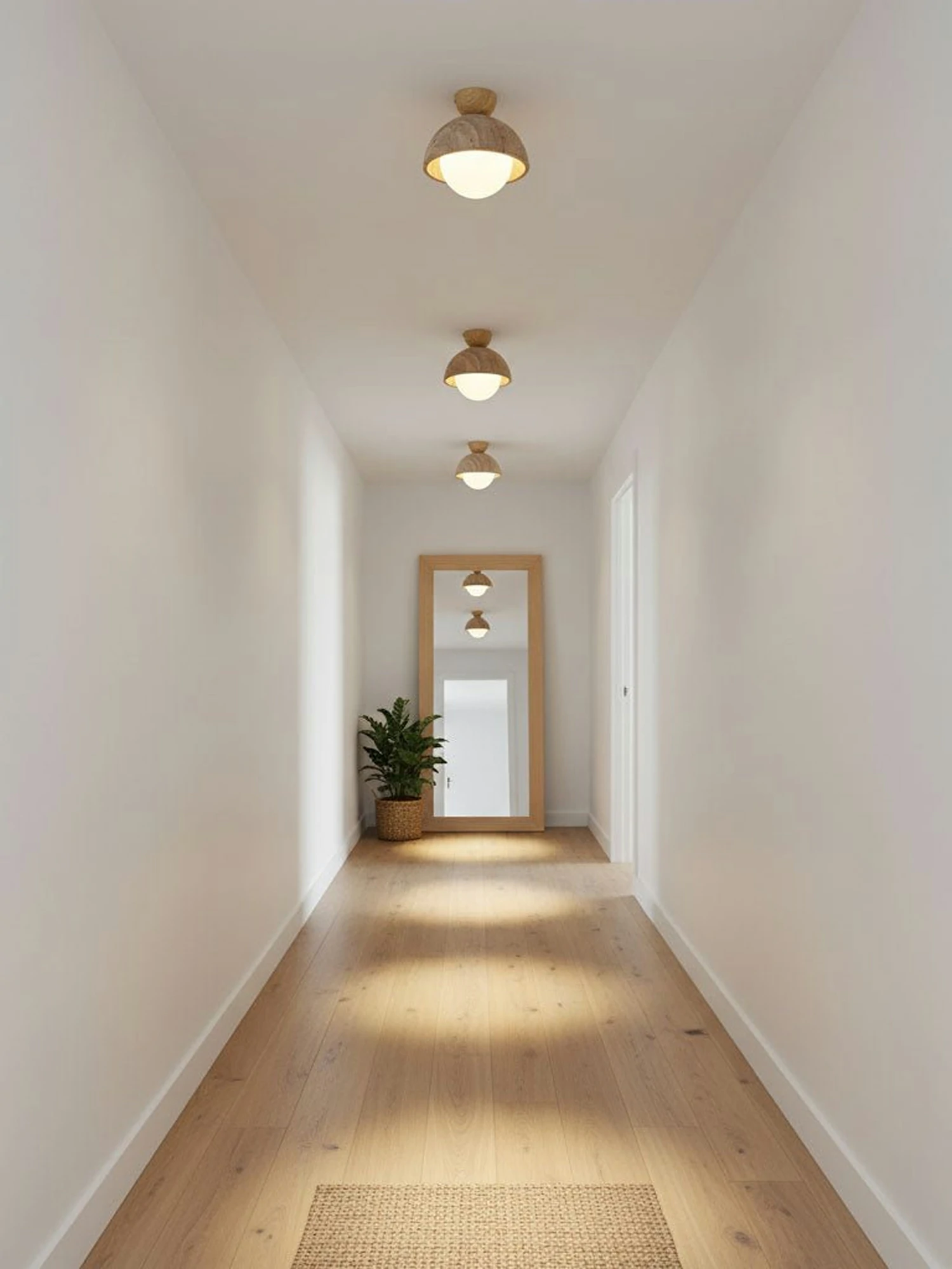 Flore Travertine Bud Ceiling Light - Image 4