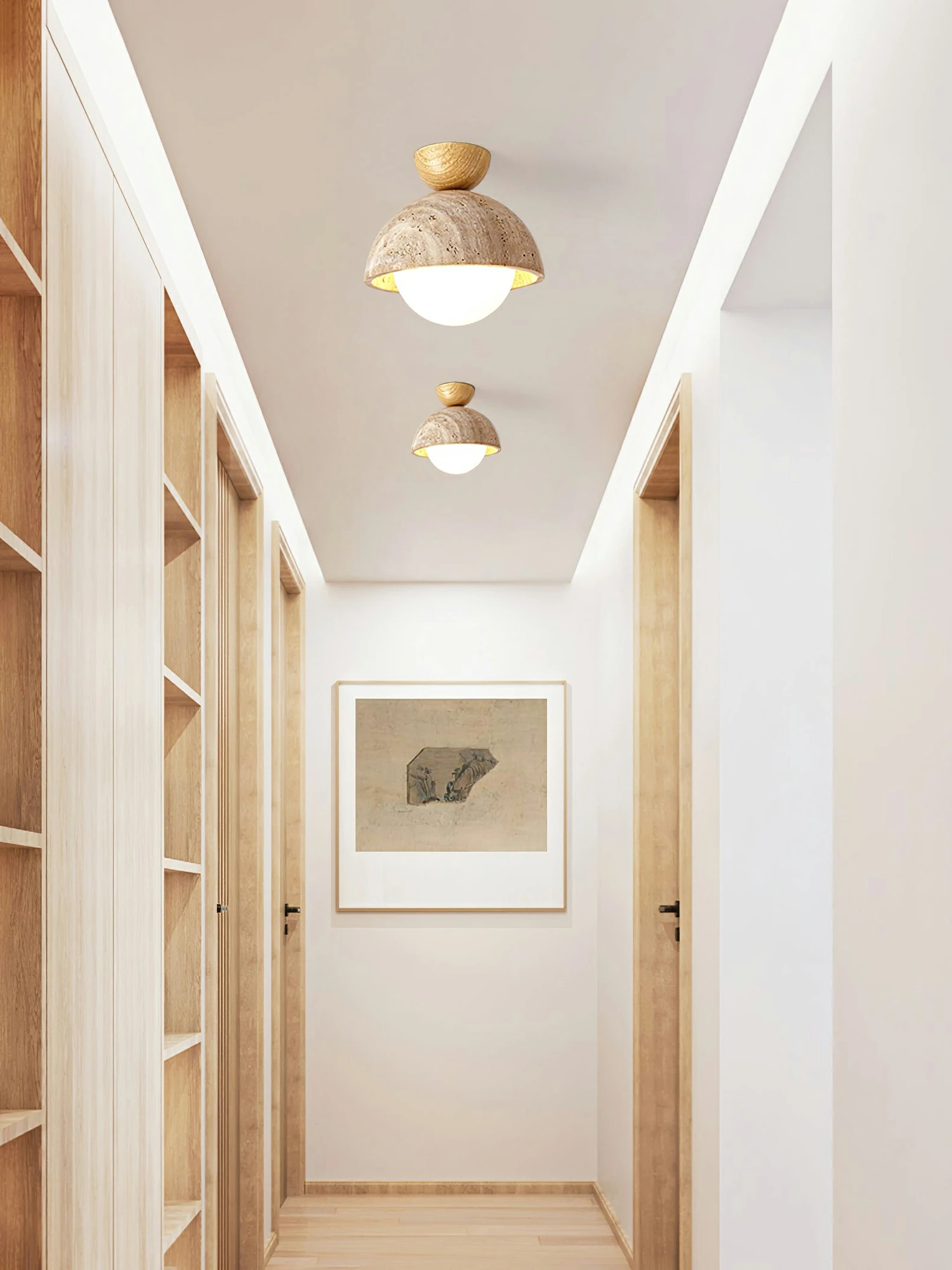 Flore Travertine Bud Ceiling Light - Image 5