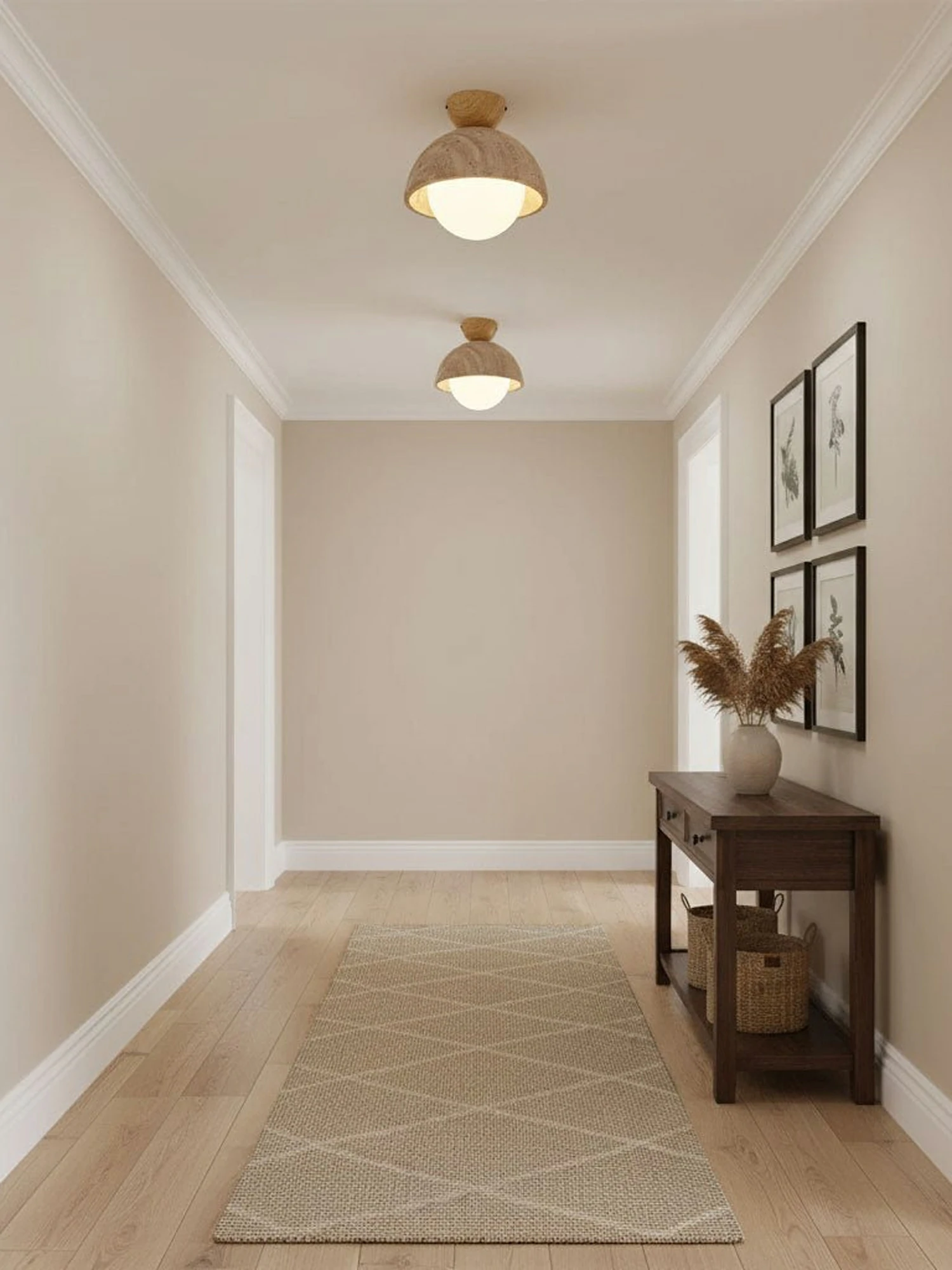 Flore Travertine Bud Ceiling Light - Image 6