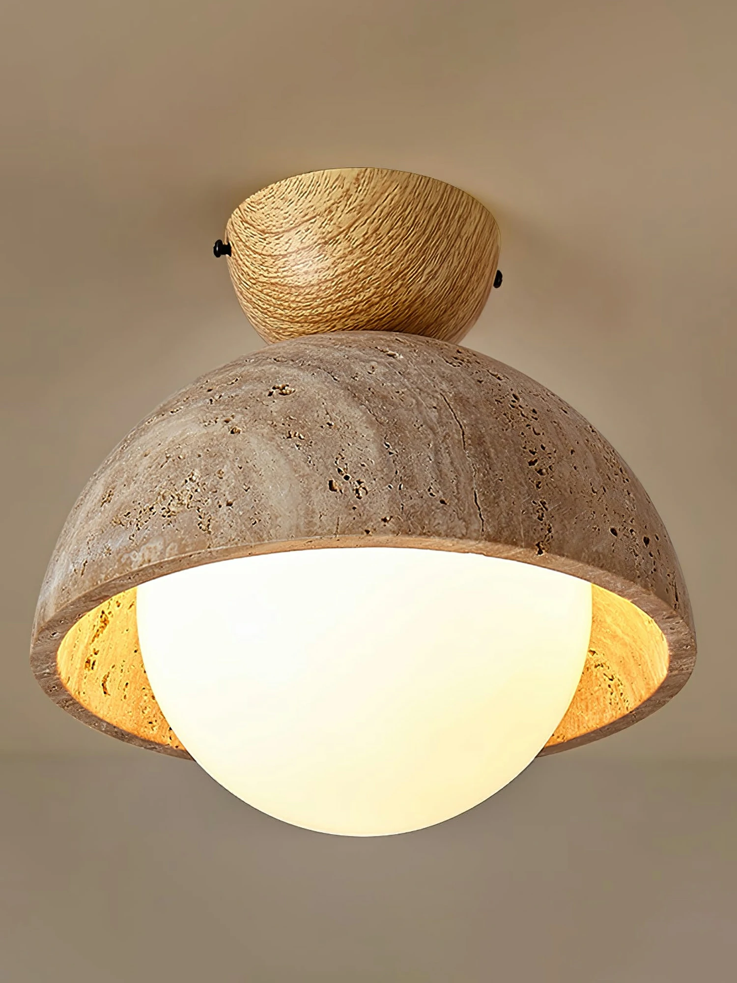 Flore Travertine Bud Ceiling Light - Image 8