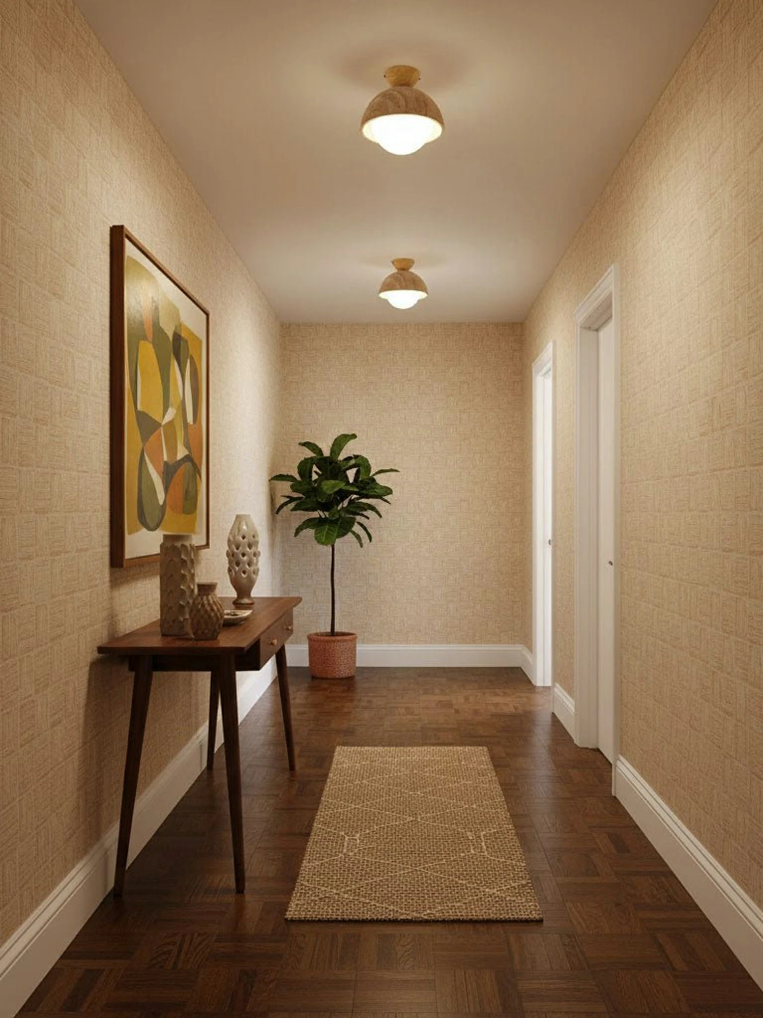 Flore Travertine Bud Ceiling Light - Image 10