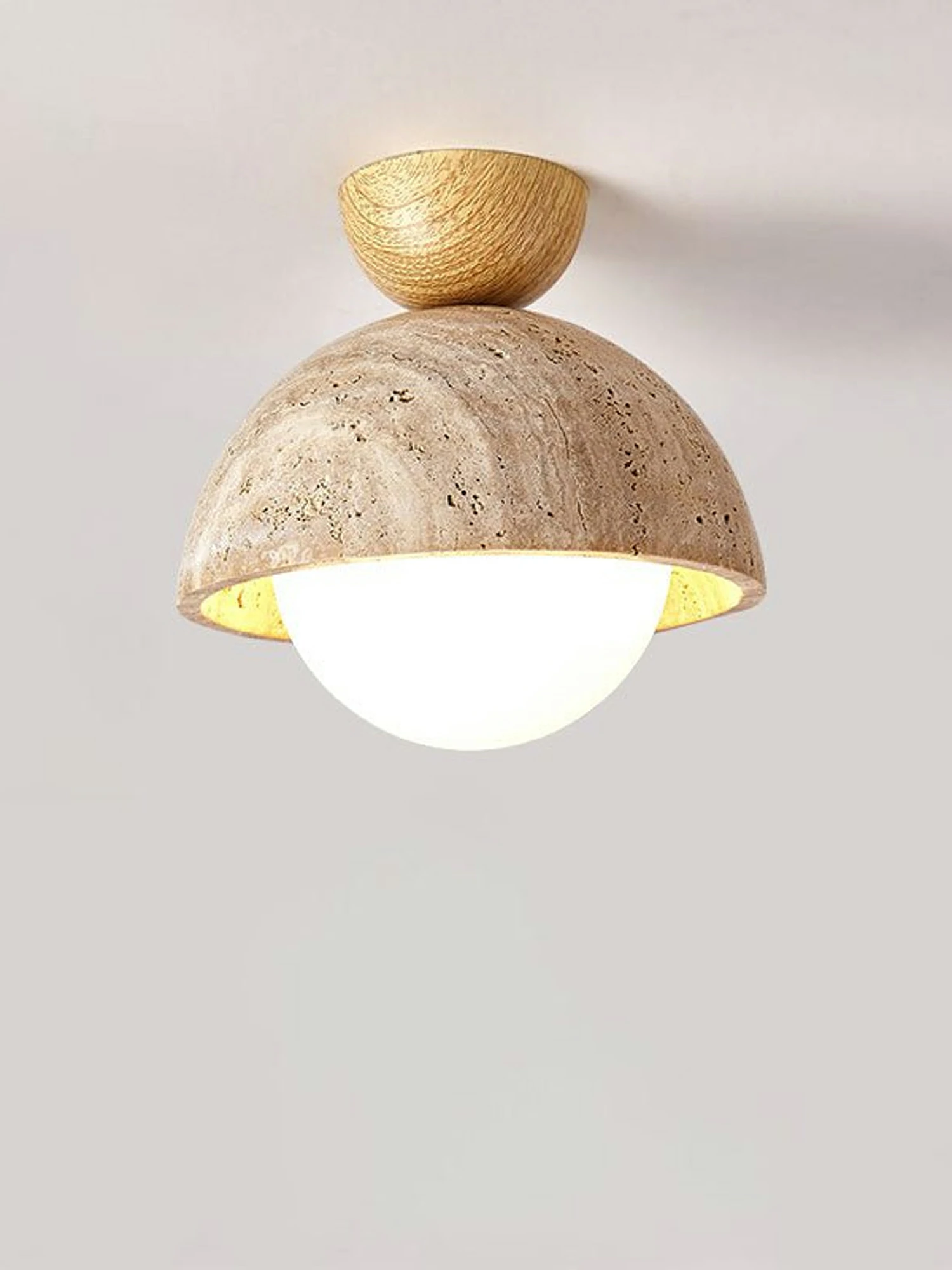 Flore Travertine Bud Ceiling Light - Image 14