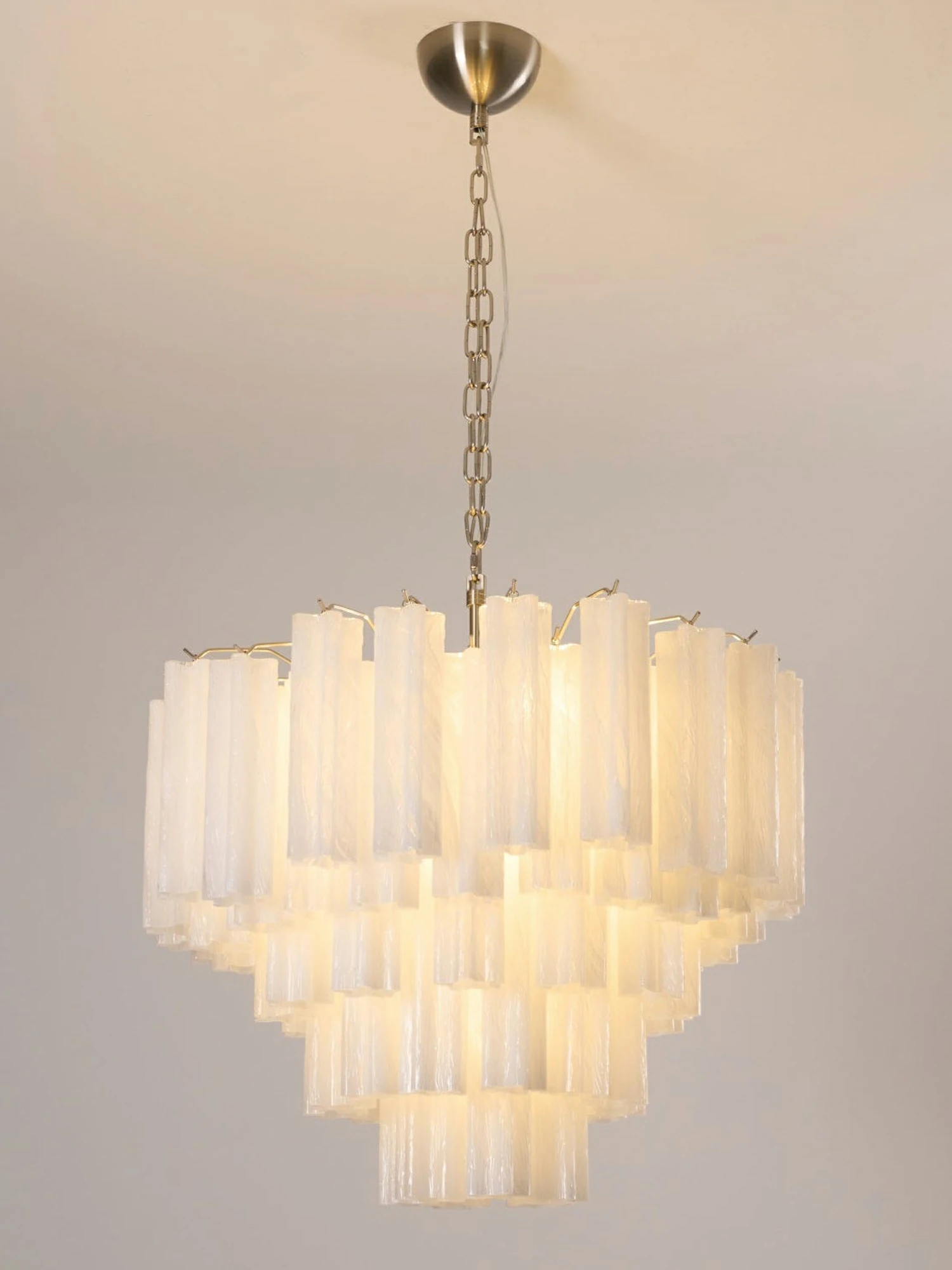 Frosted Glass Cascade Chandelier - Image 4