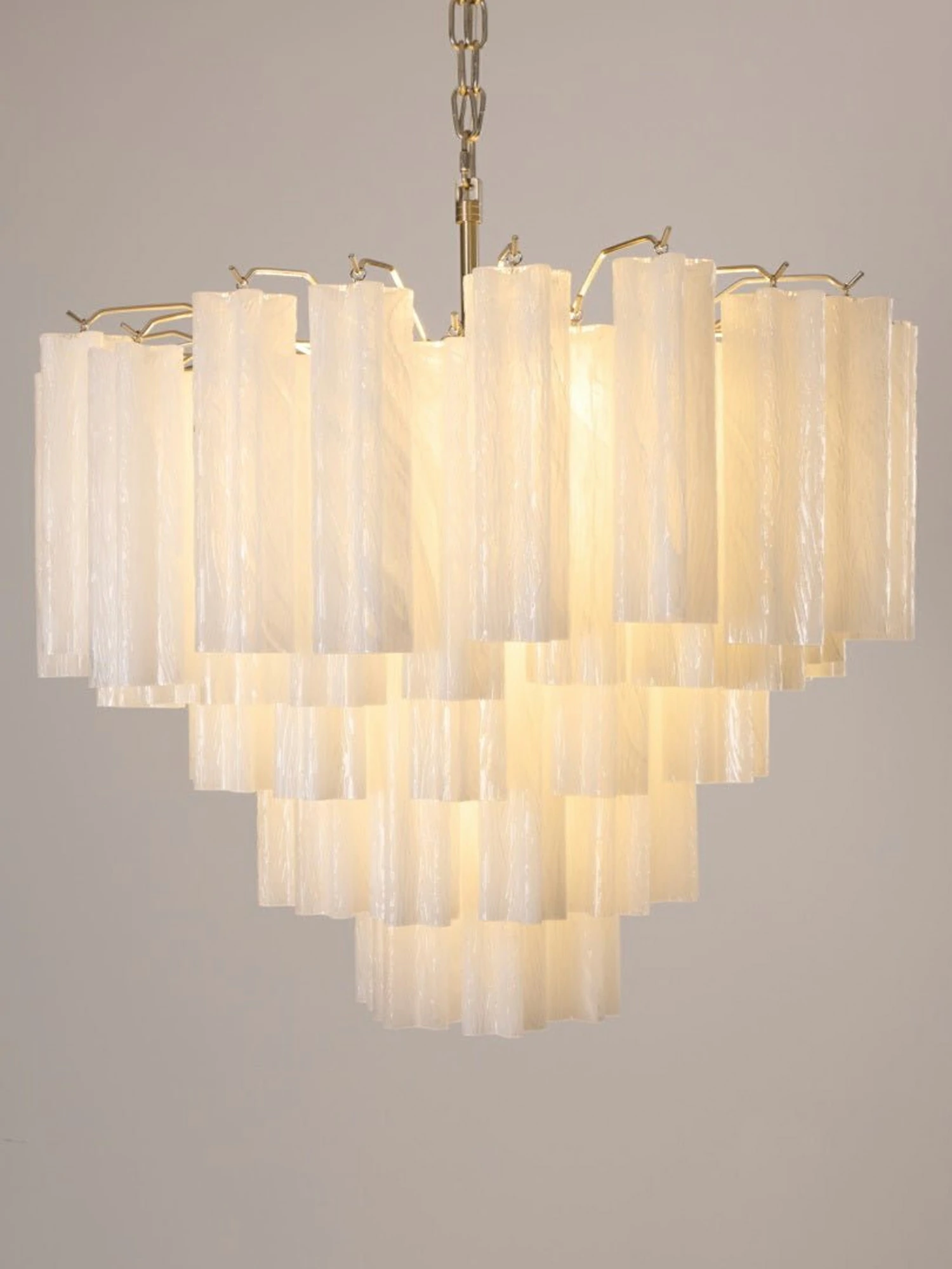 Frosted Glass Cascade Chandelier - Image 9