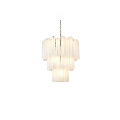 Frosted Glass Tubes Chandelier