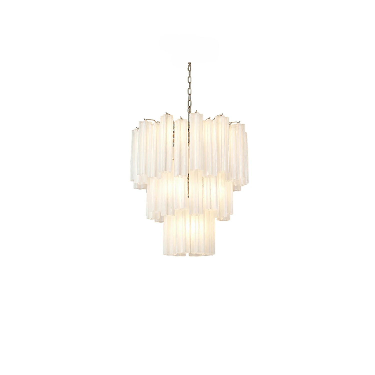 Frosted Glass Tubes Chandelier