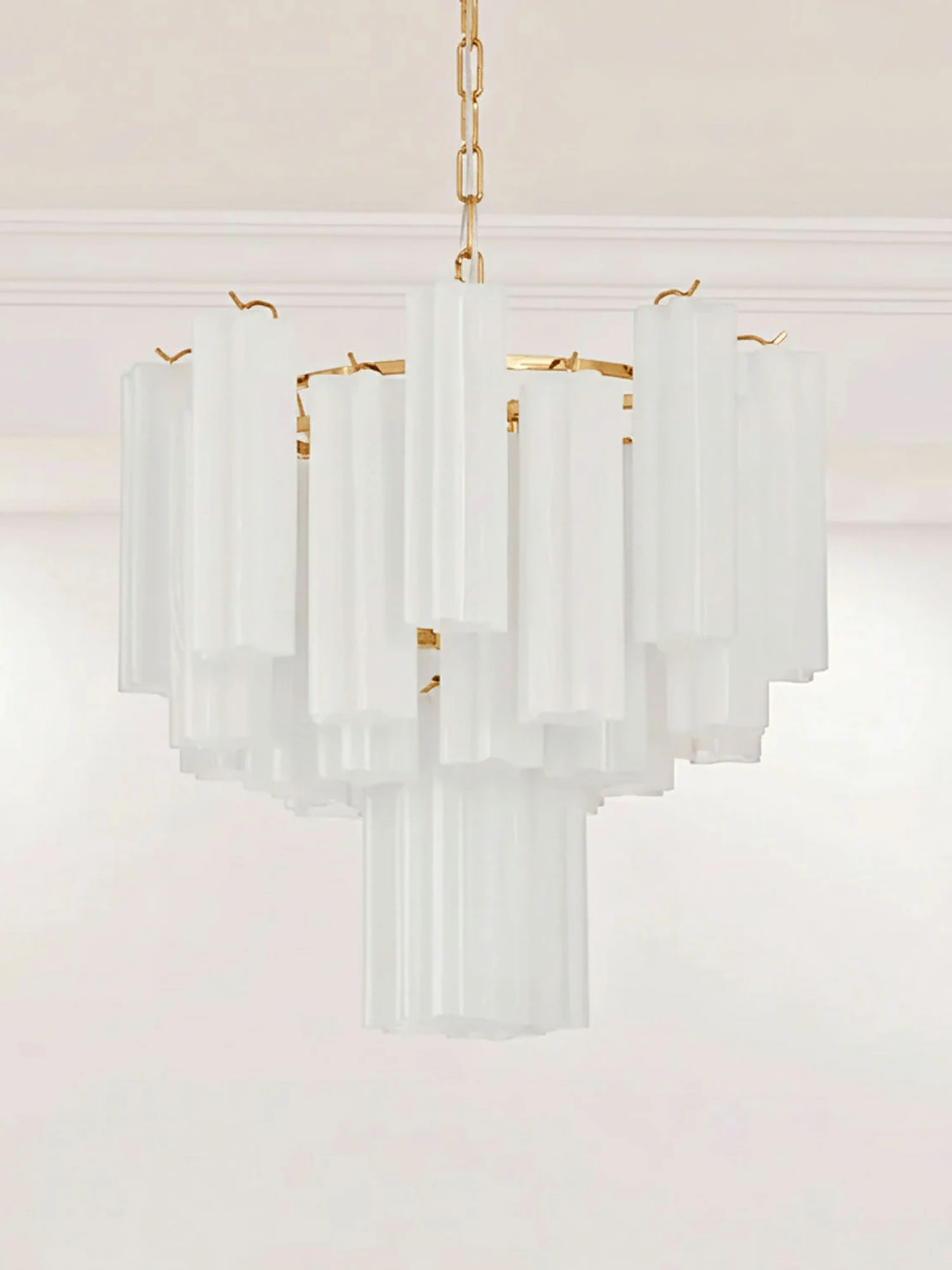 Frosted Glass Tubes Chandelier - Image 19