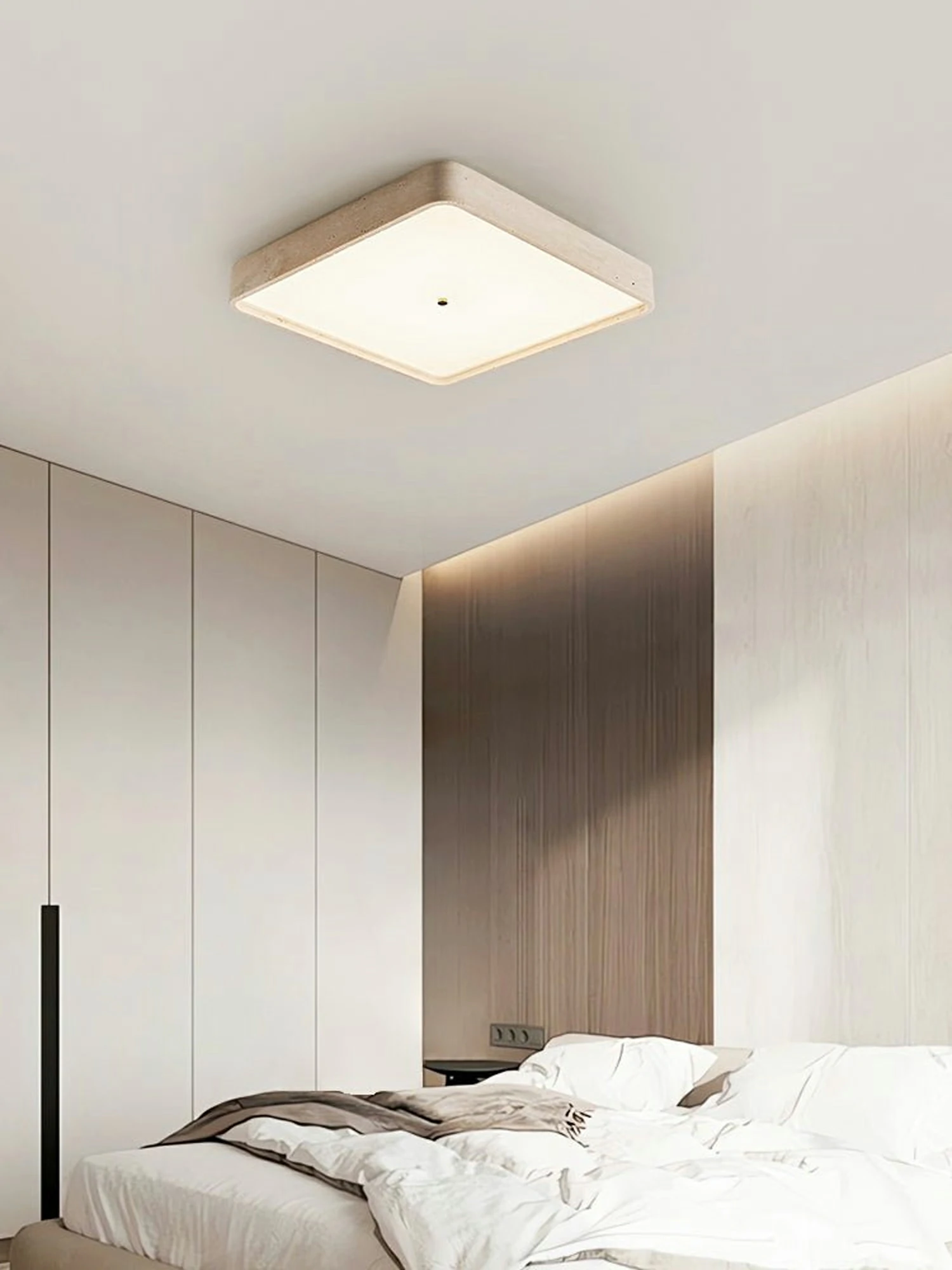 Geo Travertine Square Ceiling Light - Image 5