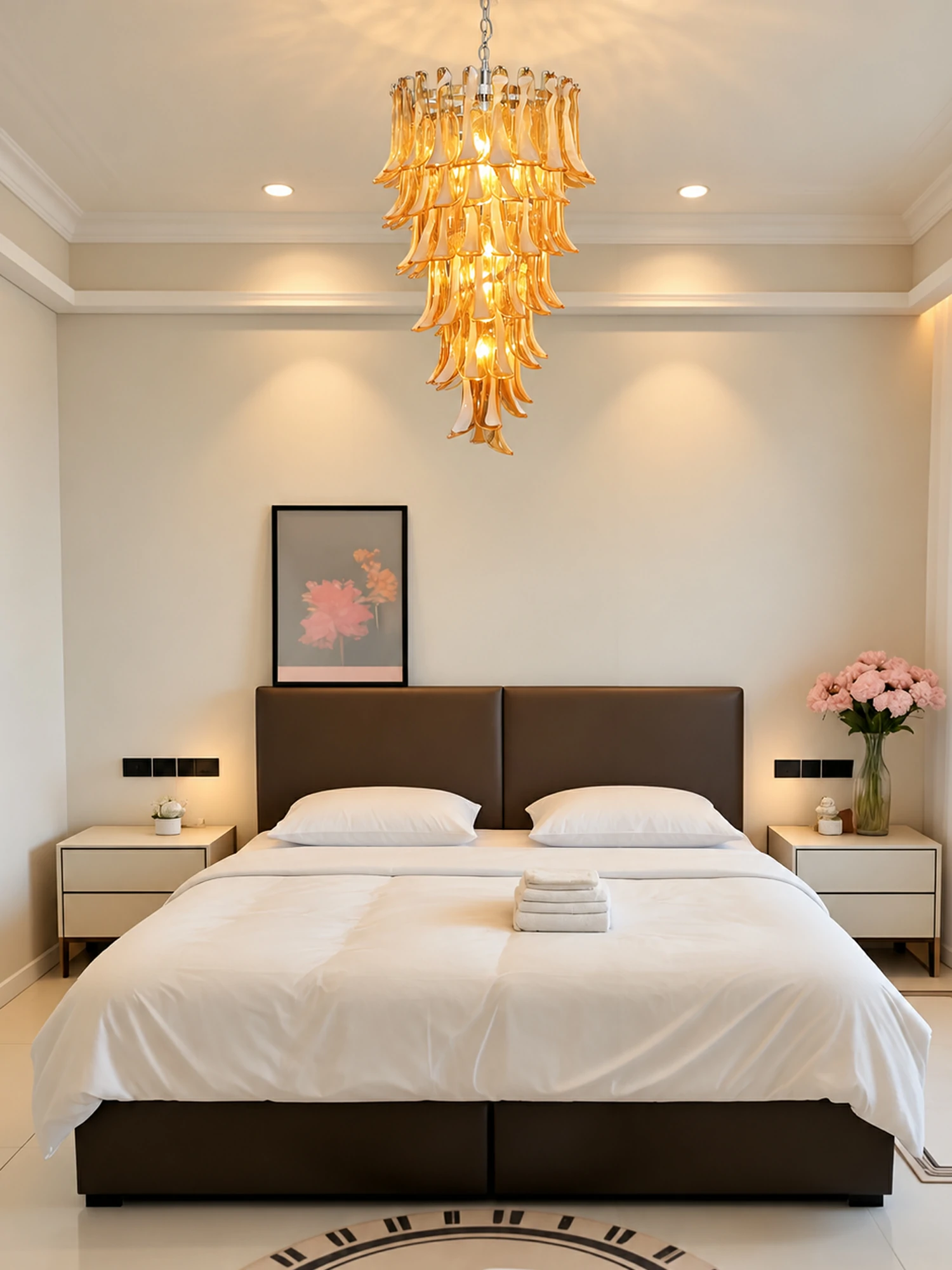 Glass Petals Spiral Chandelier - Image 7