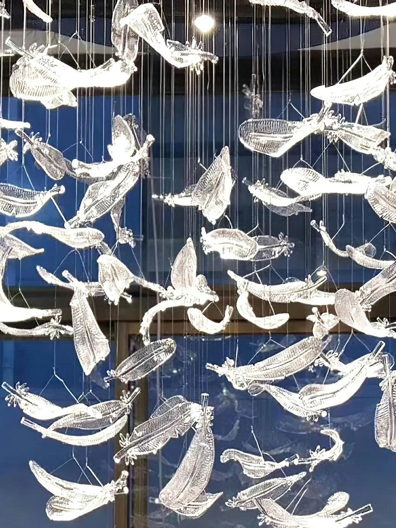 Glass Feathers Flying Chandelier - Image 16