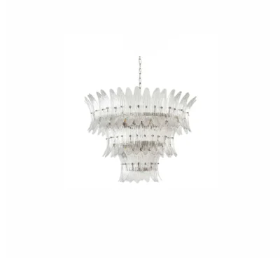 Glass Palmette Chandelier