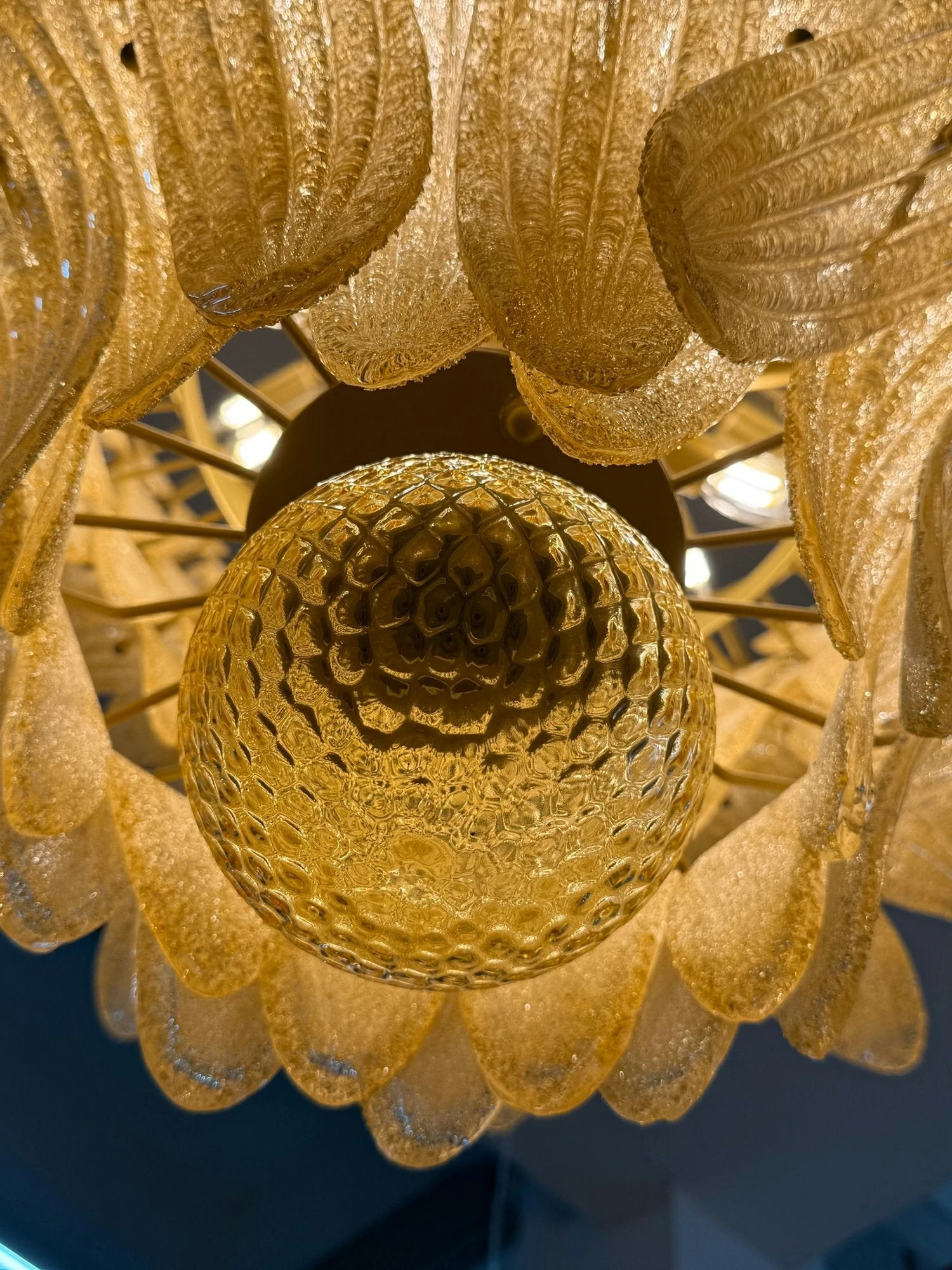Glass Palmette Chandelier - Image 15