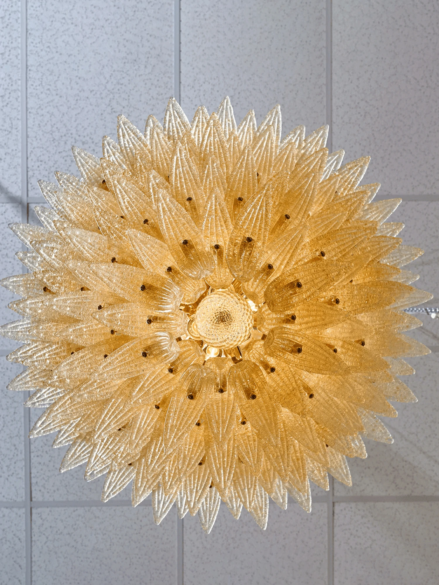 Glass Palmette Chandelier - Image 16