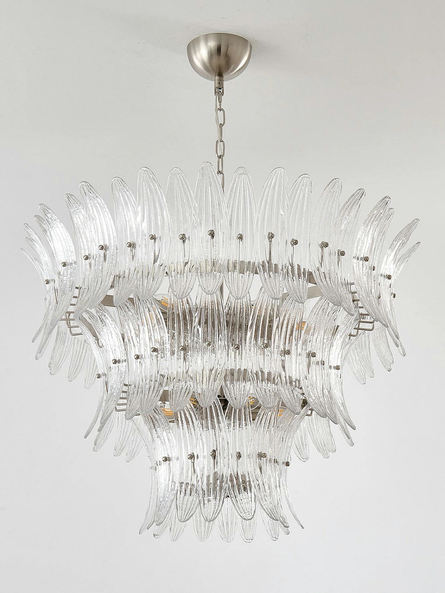 Glass Palmette Chandelier - Image 12