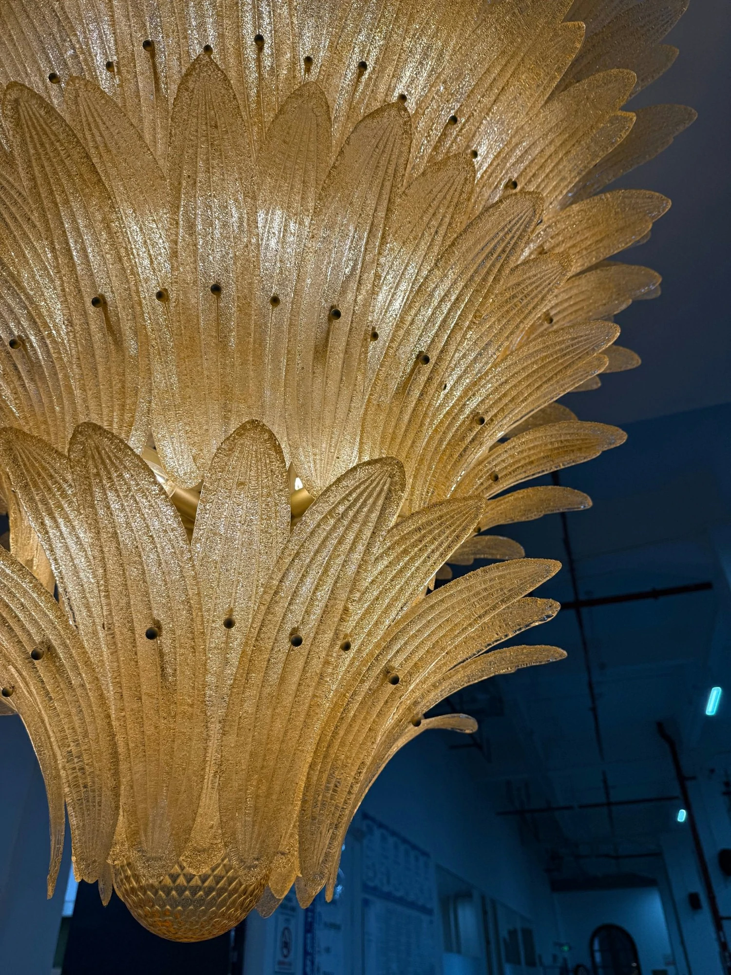 Glass Palmette Chandelier - Image 14