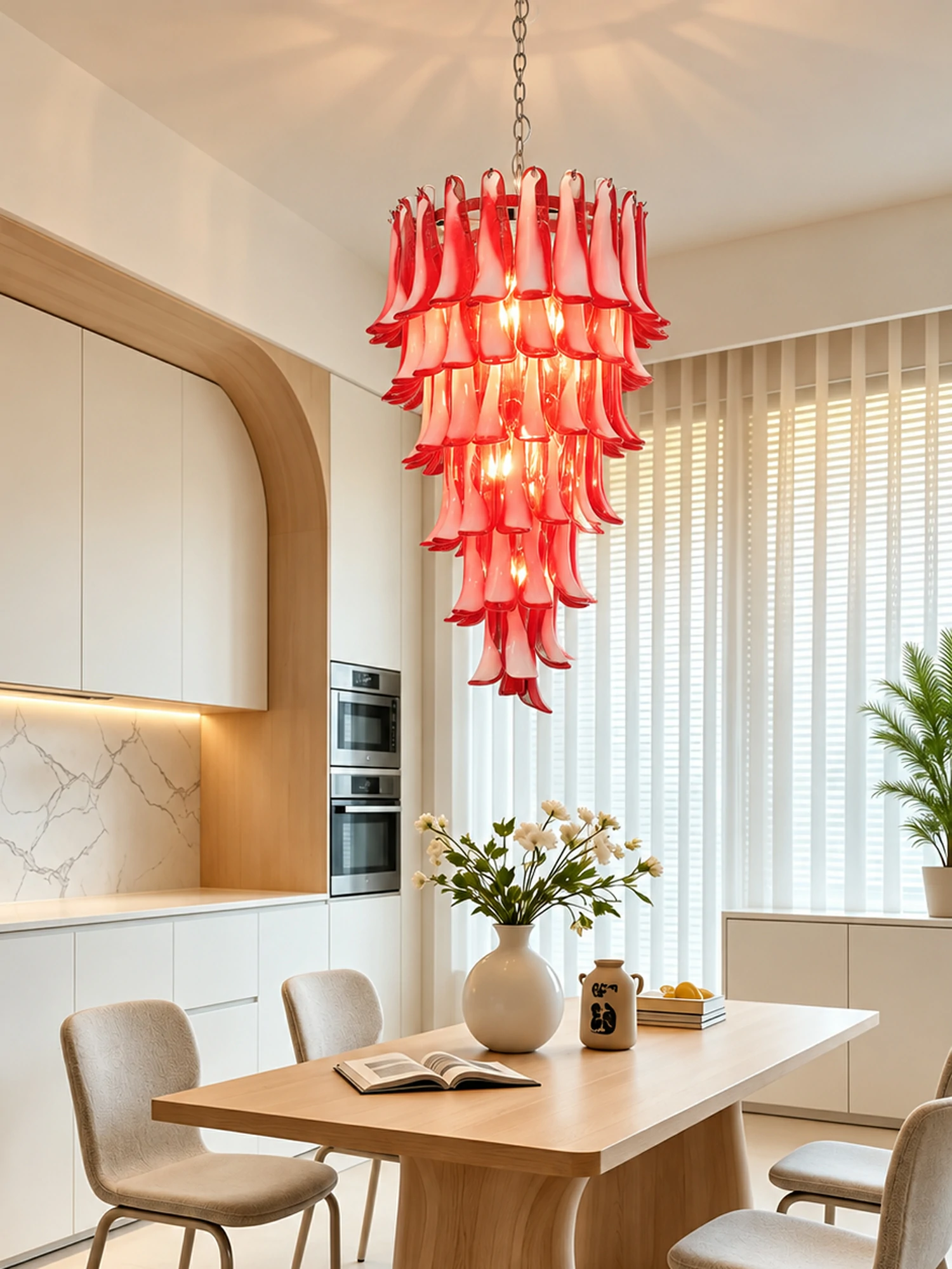 Glass Petals Spiral Chandelier - Image 12