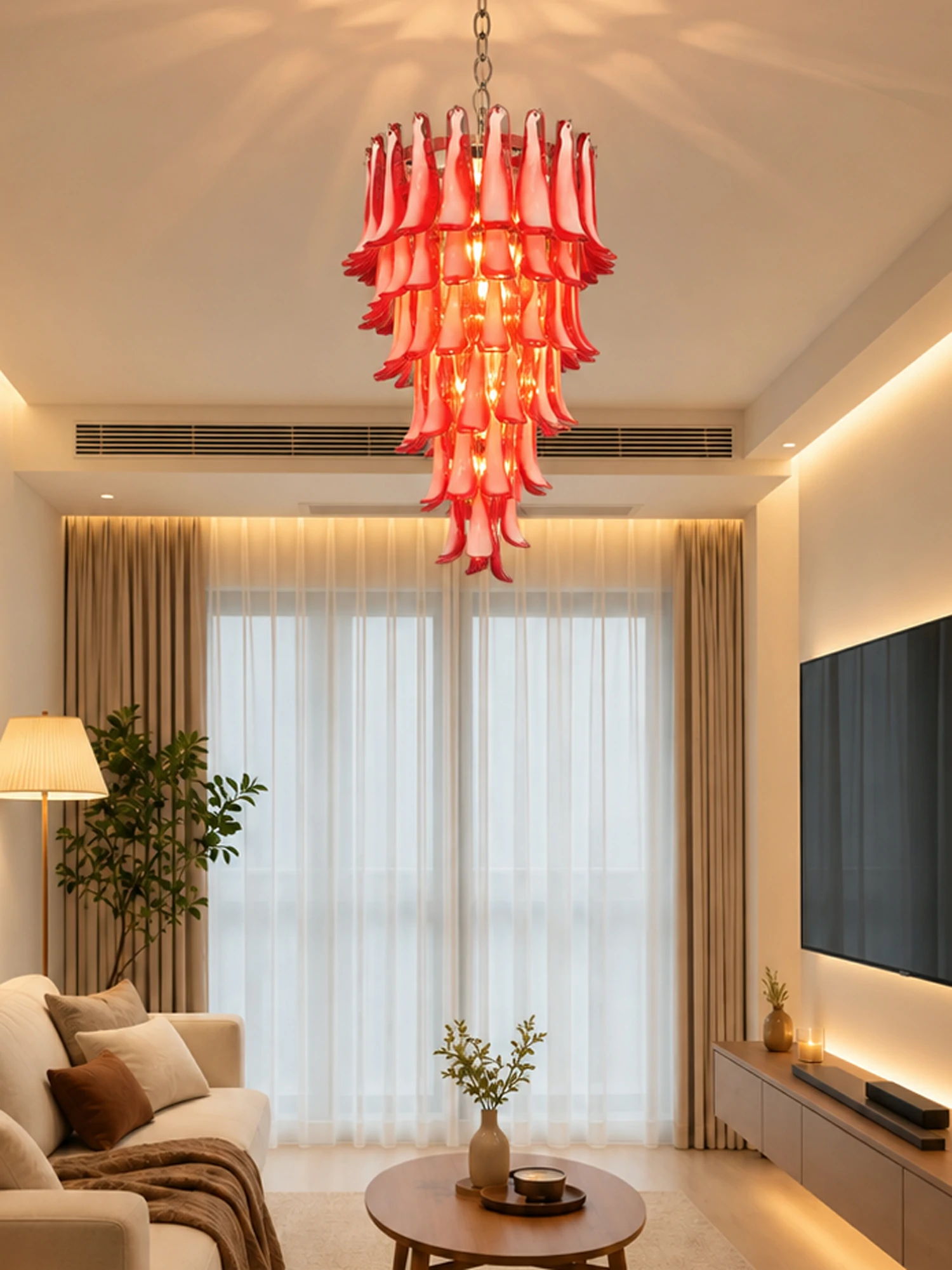 Glass Petals Spiral Chandelier - Image 14