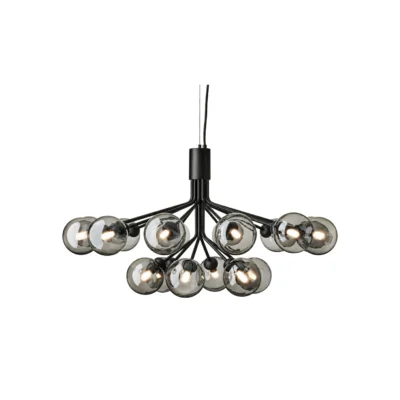 Glass Sphere Cluster Chandelier