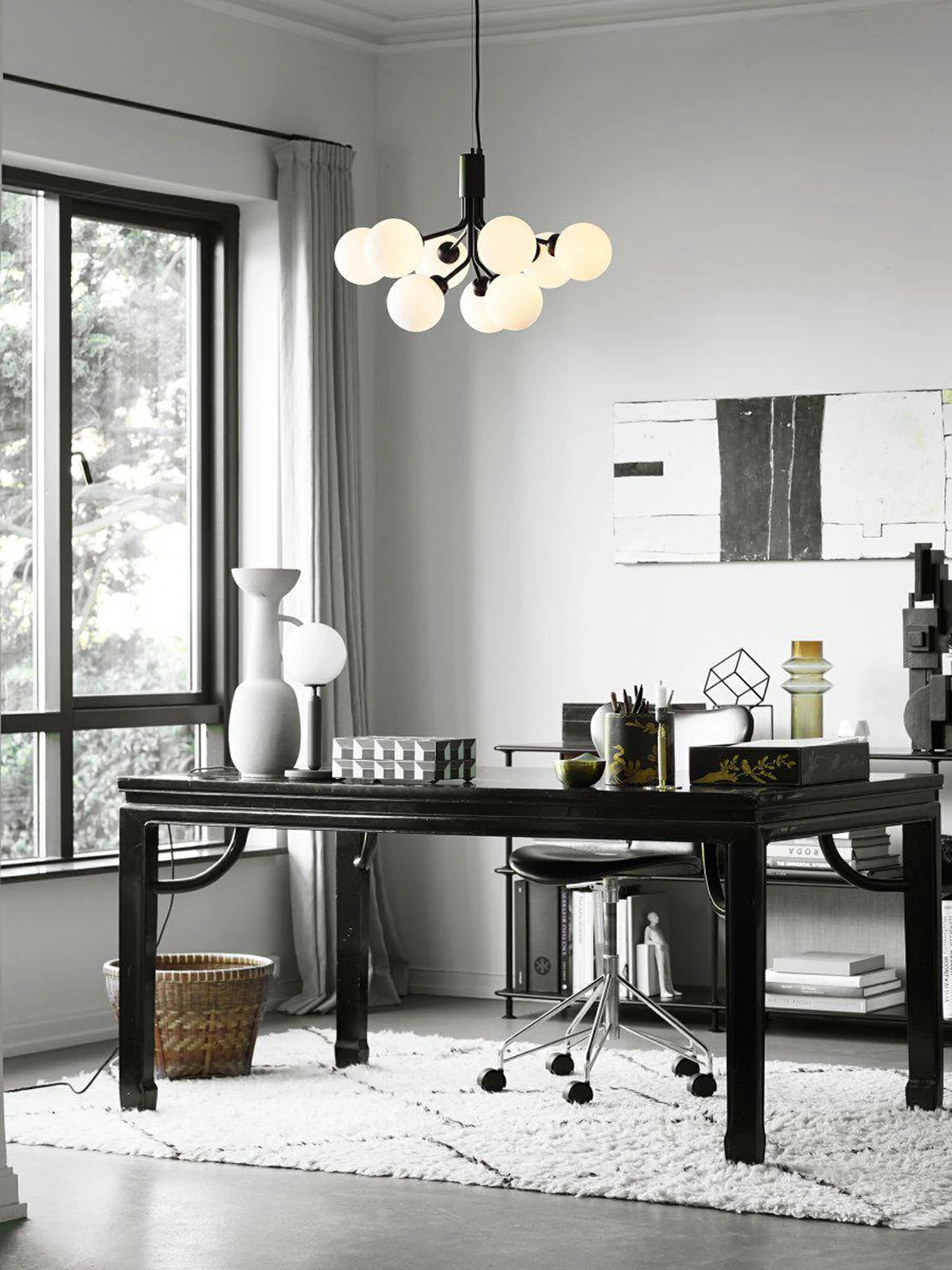 Glass Sphere Cluster Chandelier - Image 2