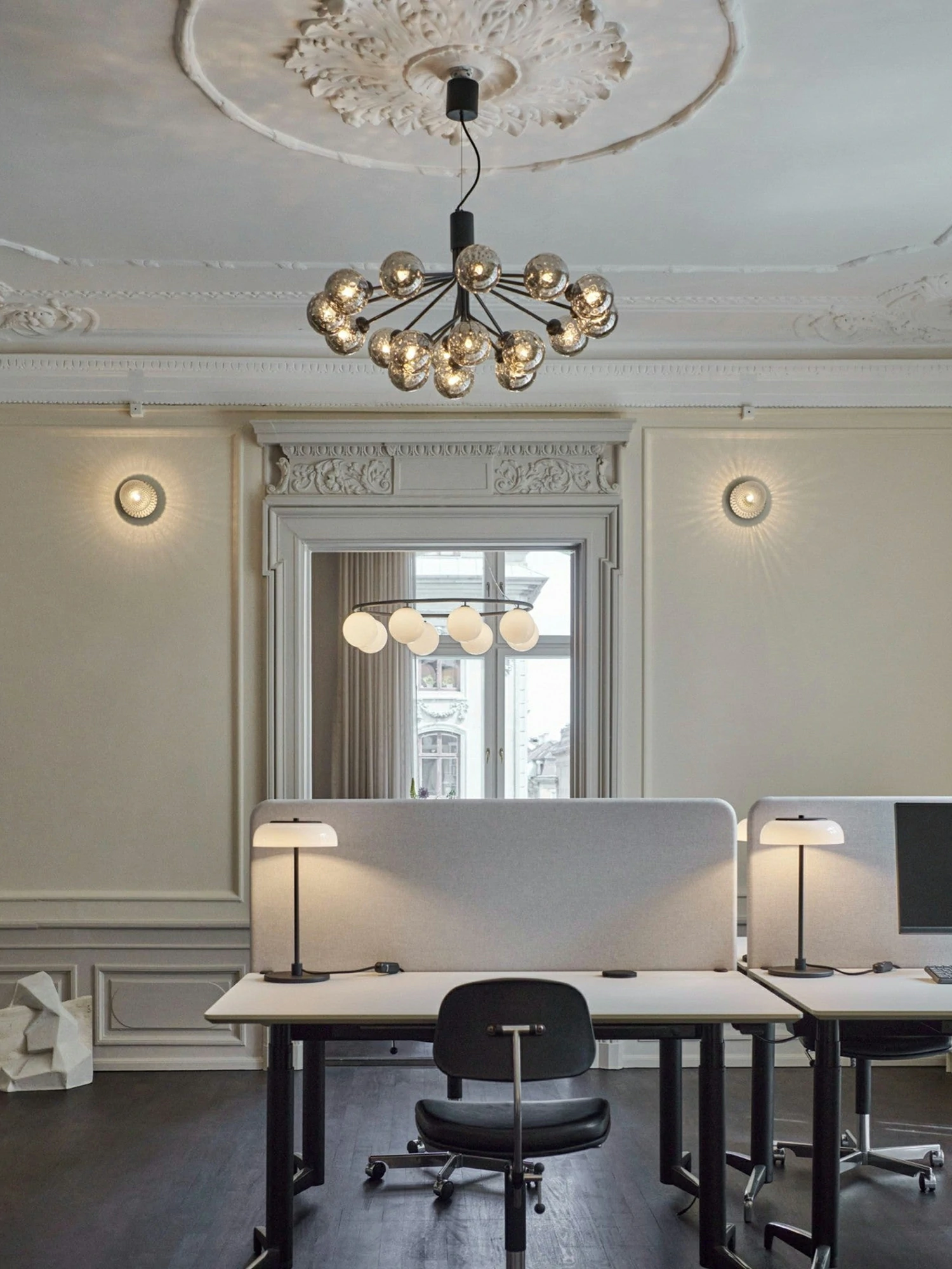 Glass Sphere Cluster Chandelier - Image 11