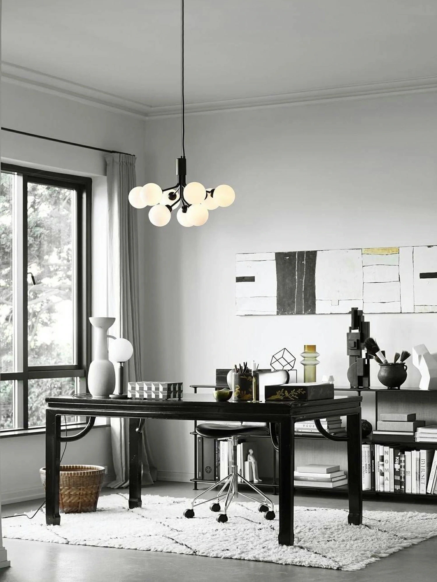 Glass Sphere Cluster Chandelier - Image 5