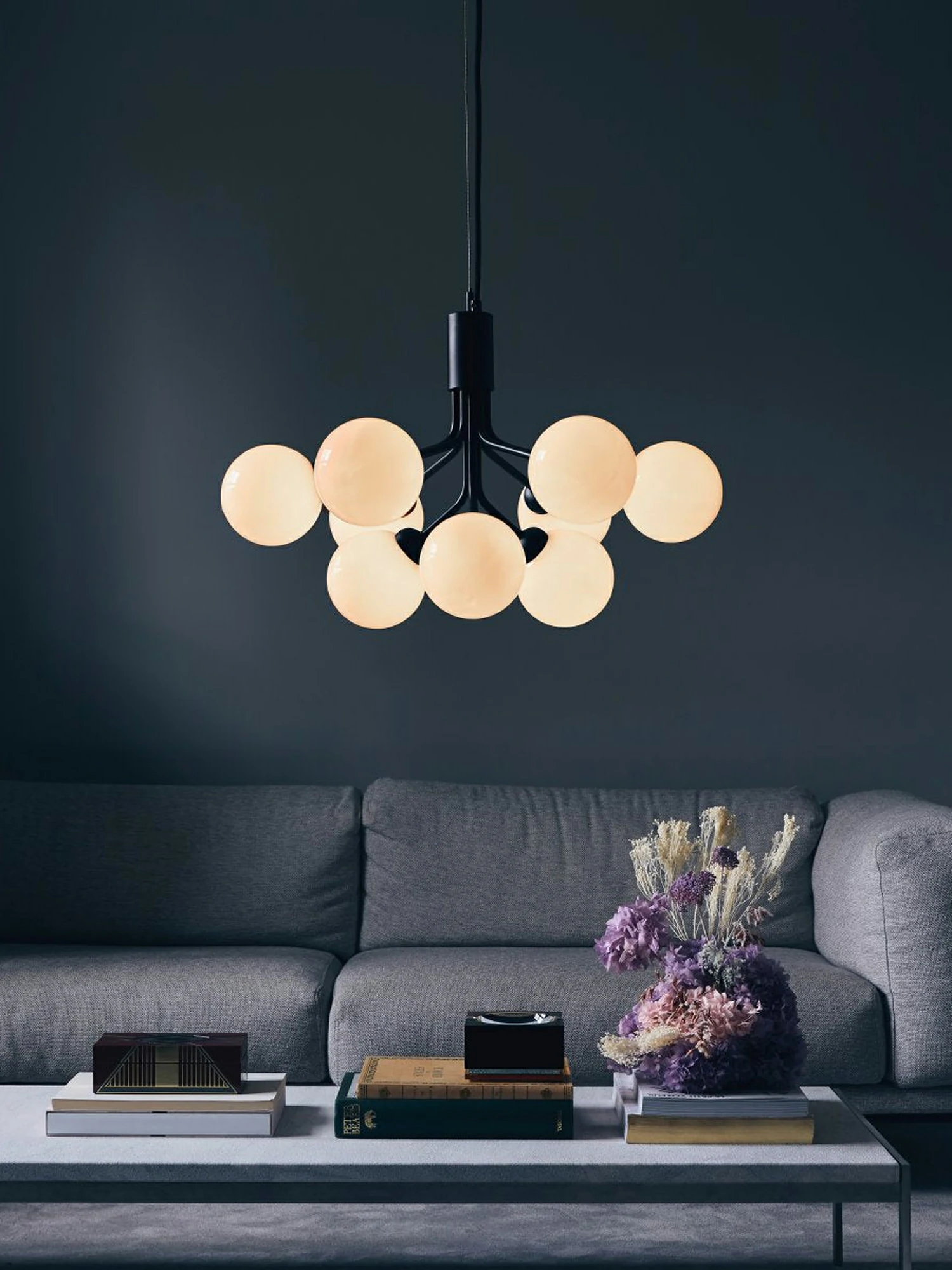 Glass Sphere Cluster Chandelier - Image 8