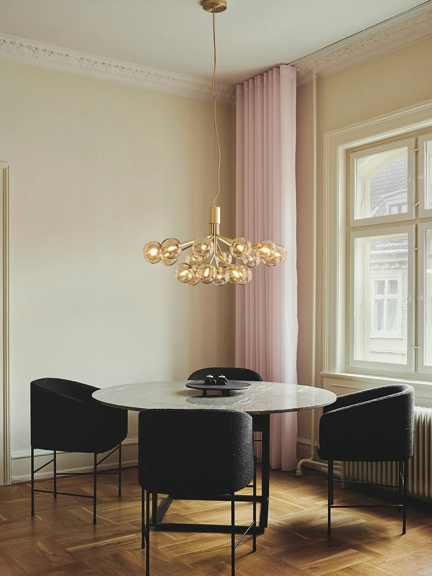 Glass Sphere Cluster Chandelier - Image 10