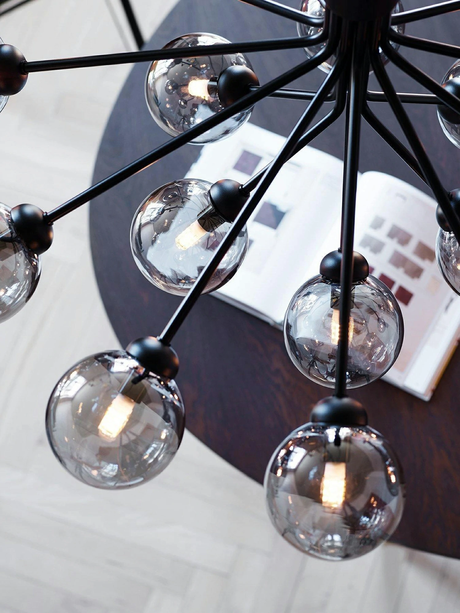 Glass Sphere Cluster Chandelier - Image 37