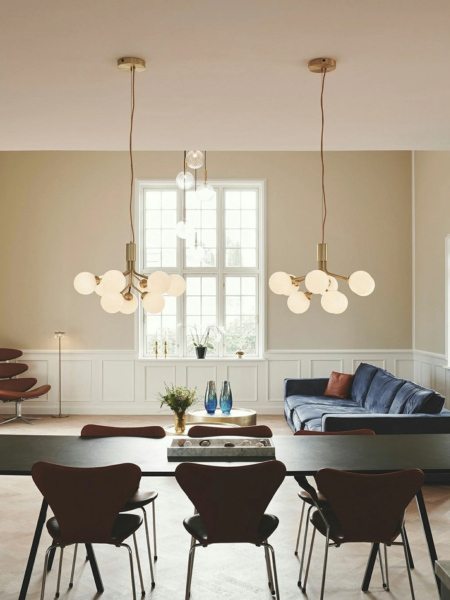 Glass Sphere Cluster Chandelier - Image 16