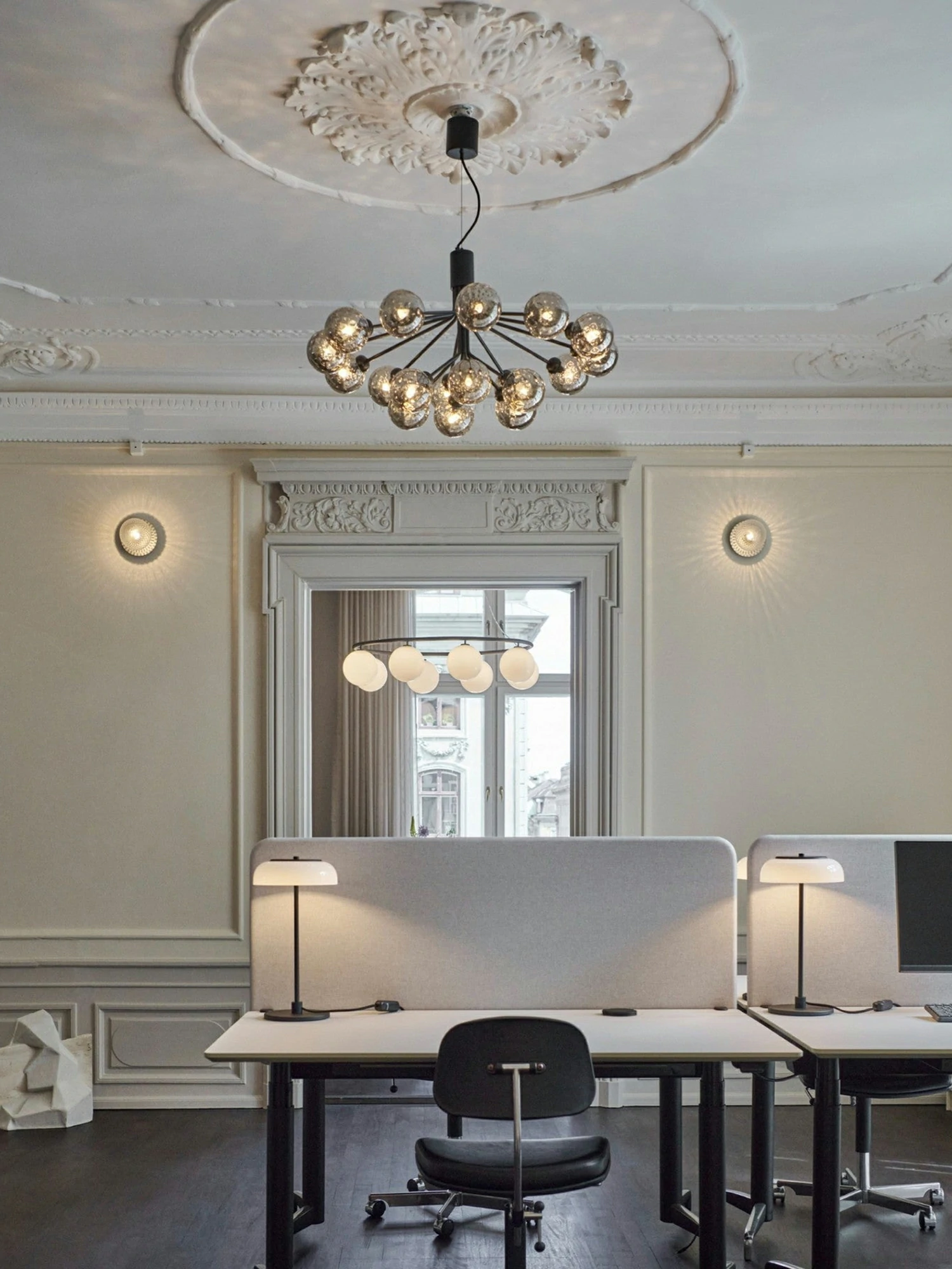 Glass Sphere Cluster Chandelier - Image 6