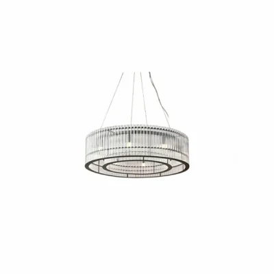 Glass Tube Ring Chandelier