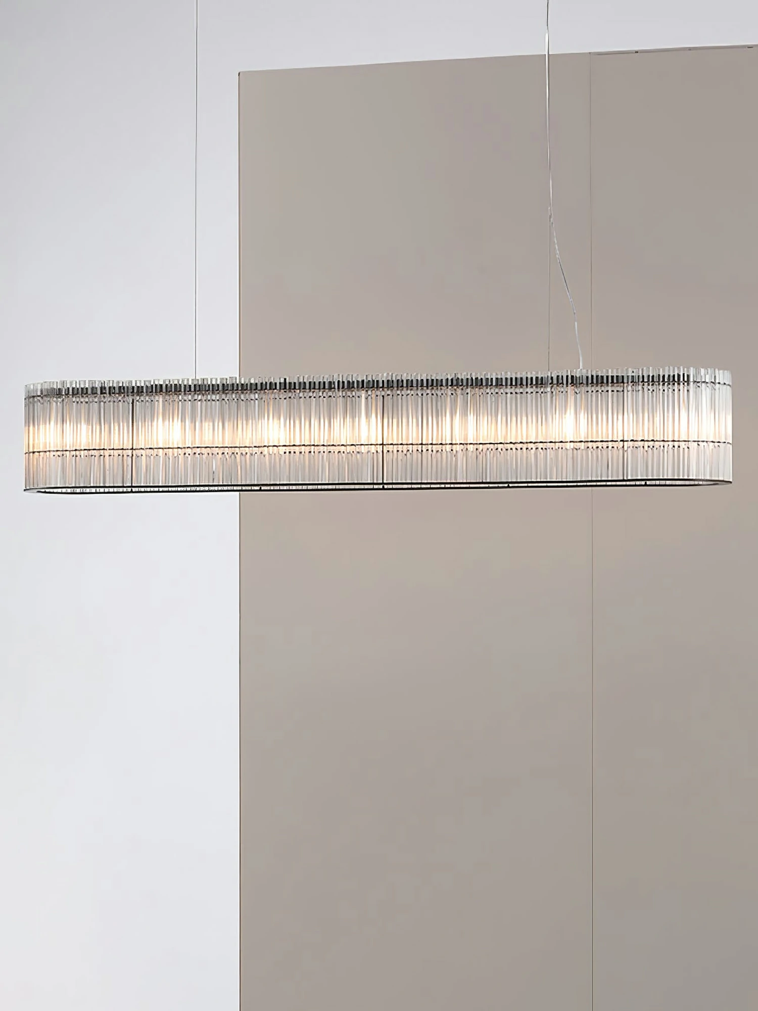 Glass Tube Ring Chandelier - Image 10