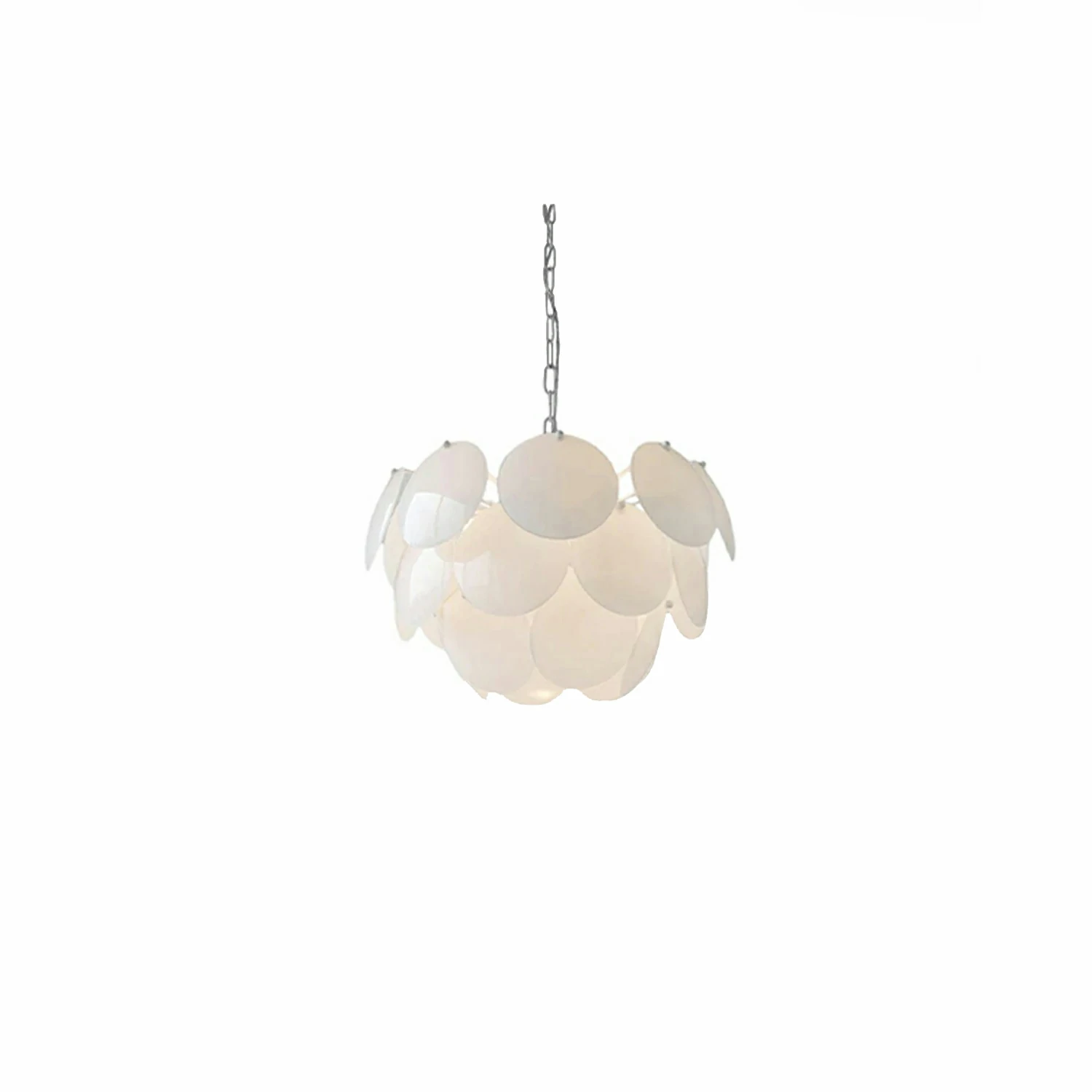 Luminous Petal Glass Chandelier