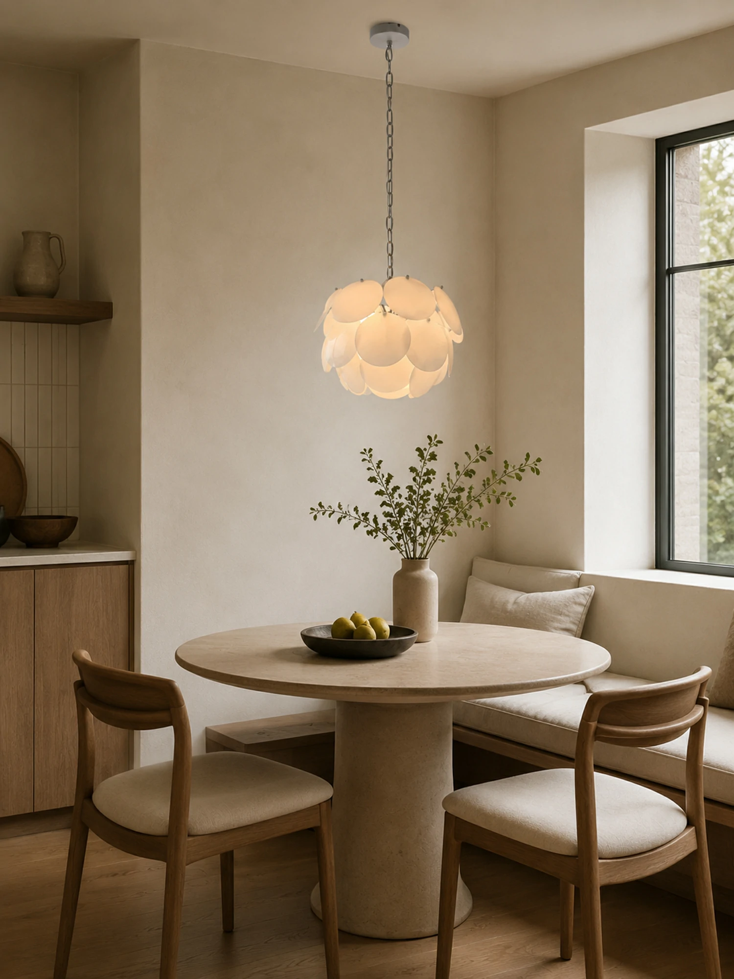 Luminous Petal Glass Chandelier - Image 5