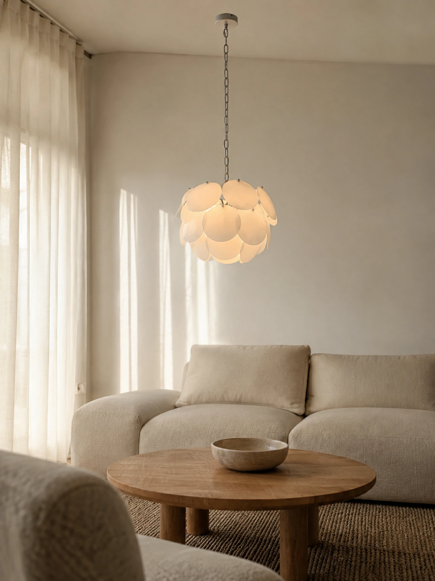 Luminous Petal Glass Chandelier - Image 10