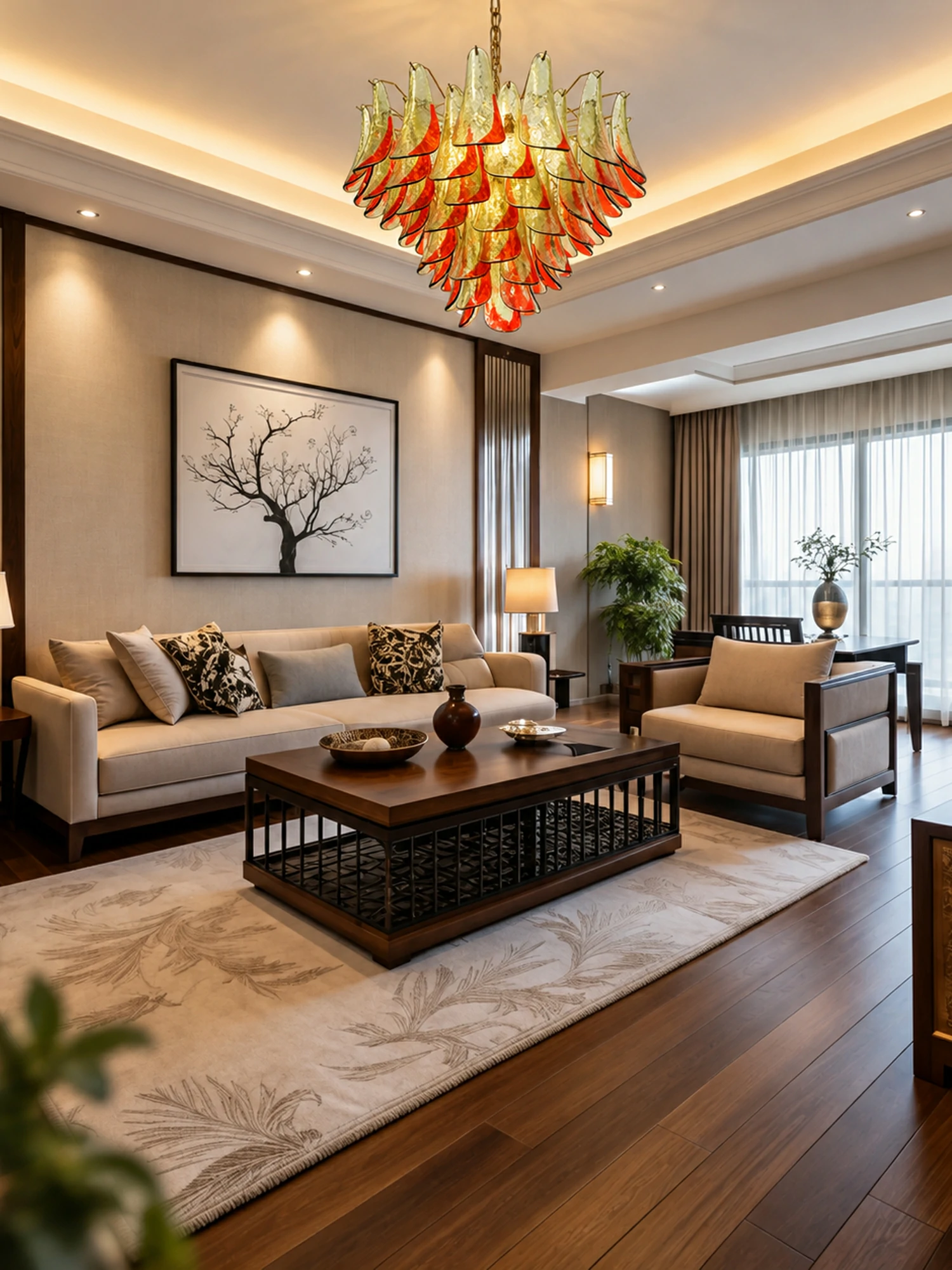 Marielle Glass Chandelier - Image 3