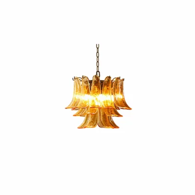 Murano Glass Leaf Chandelier