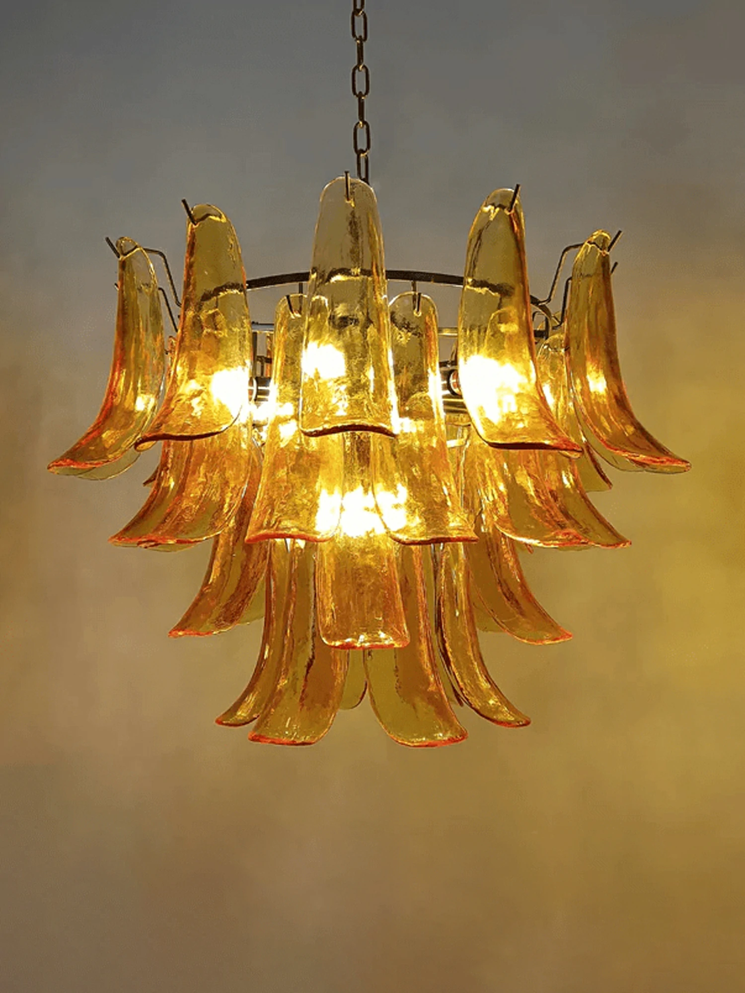Murano Glass Leaf Chandelier - Image 24