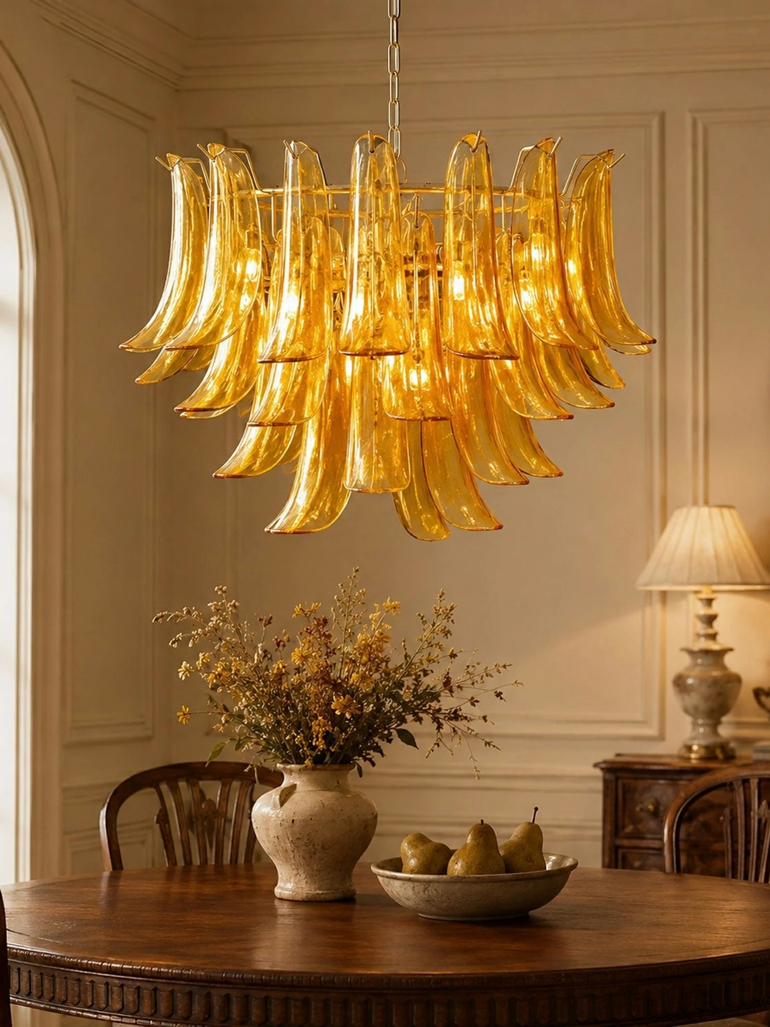 Murano Glass Leaf Chandelier - Image 20
