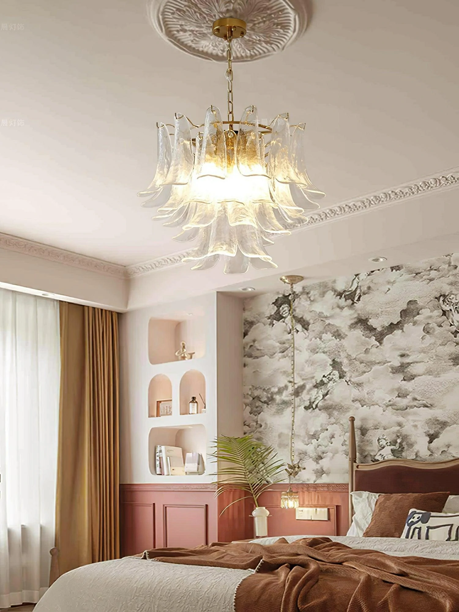 Murano Glass Leaf Chandelier - Image 17