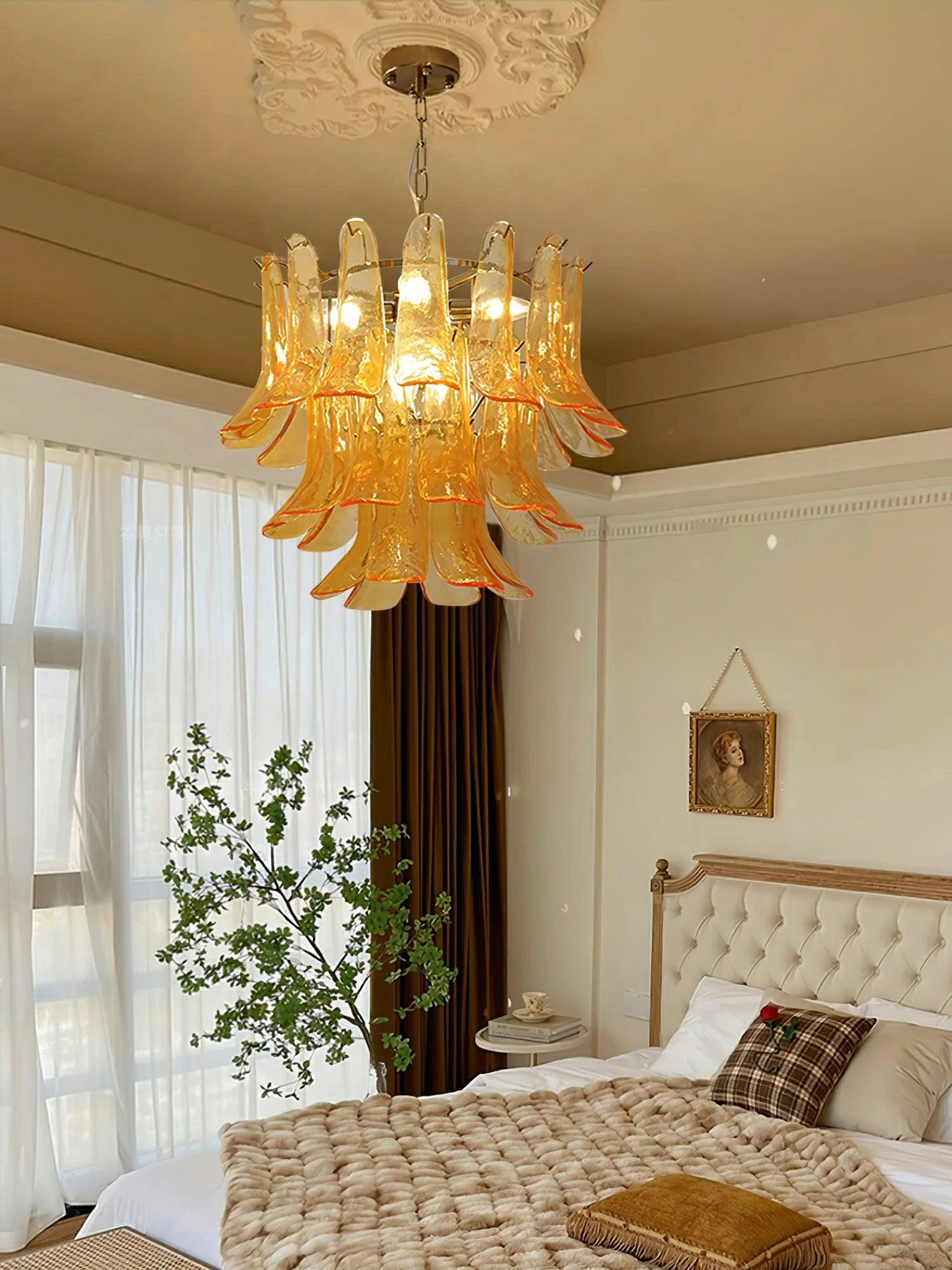 Murano Glass Leaf Chandelier - Image 10