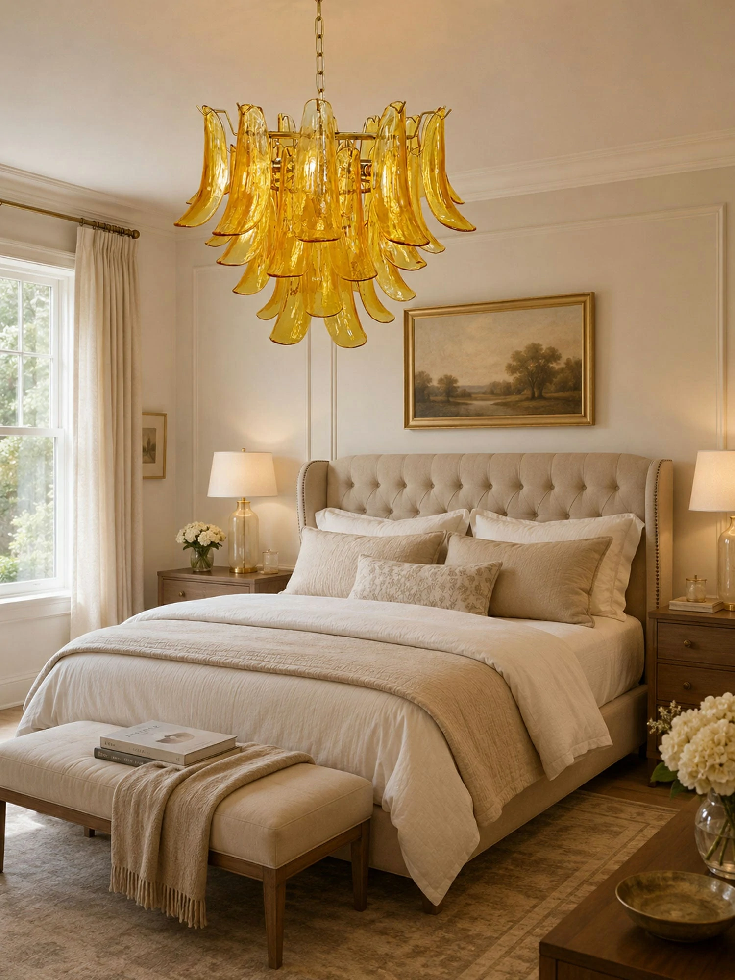 Murano Glass Leaf Chandelier - Image 11